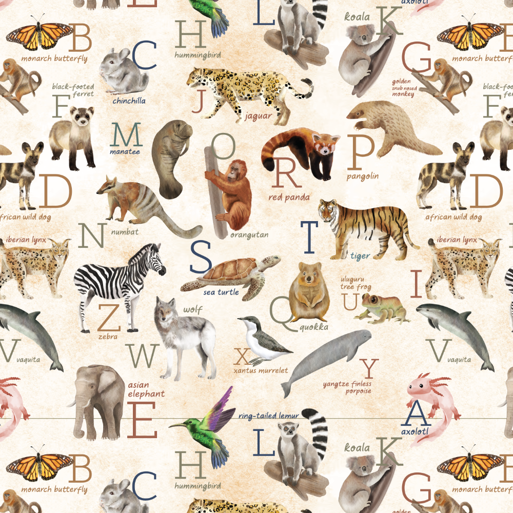 Endangered Animals Alphabet
