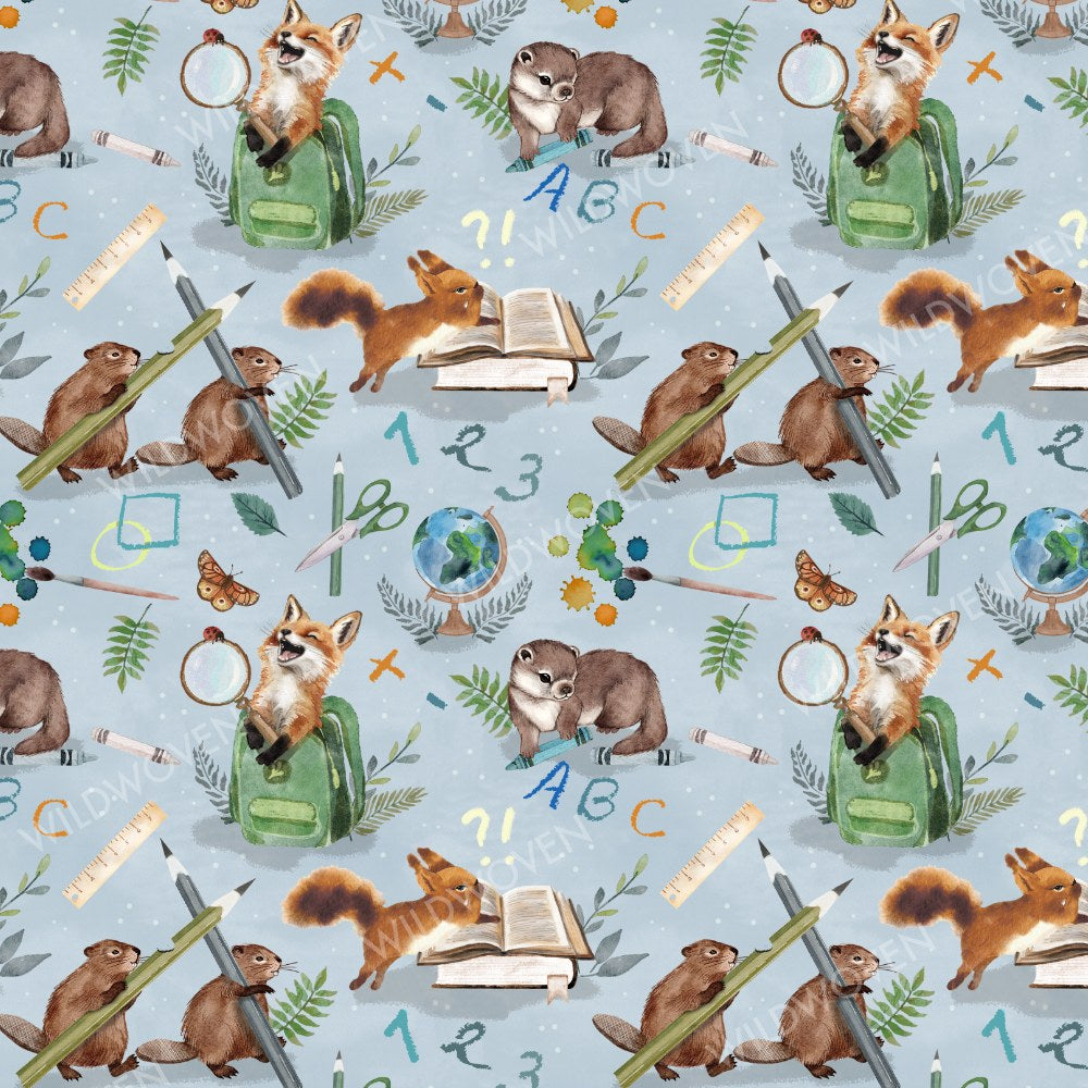 Back-to-School Animals print swatch