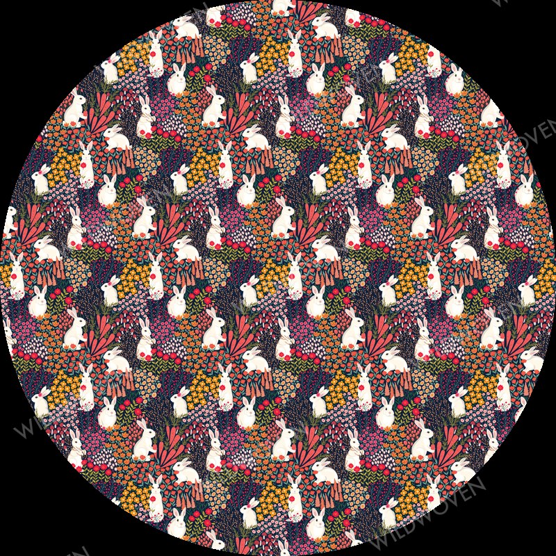Botanical Bunnies print swatch