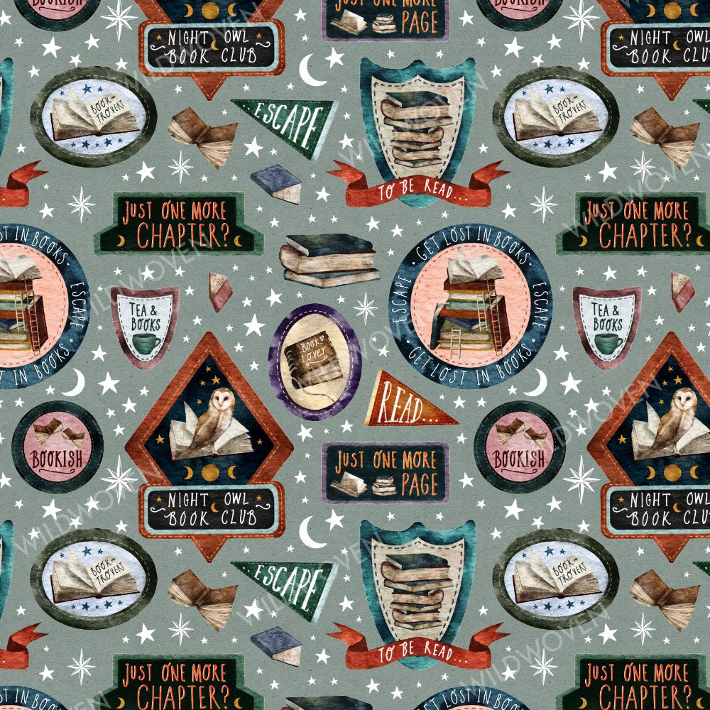 Late Night Book Club print swatch