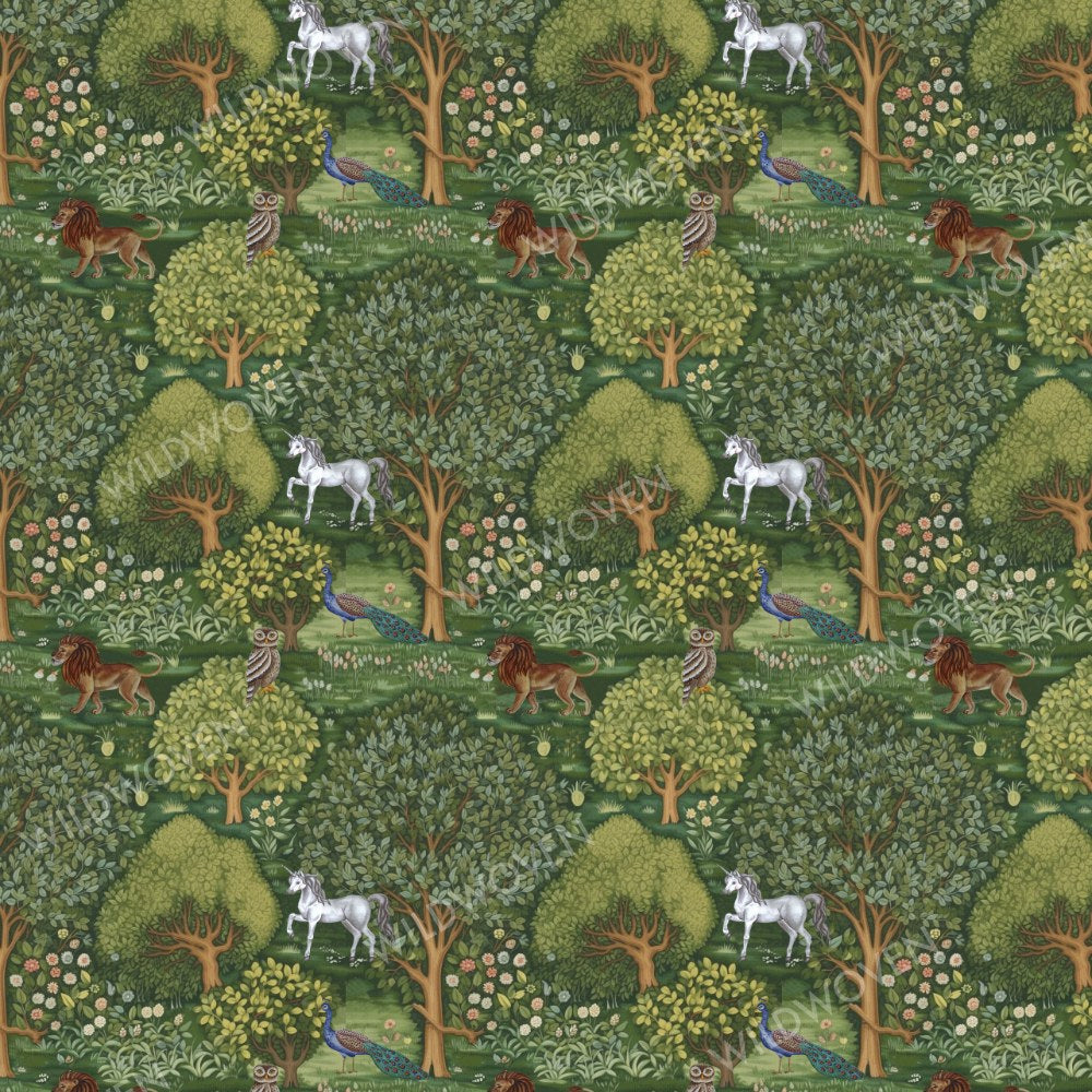 Medieval Gardens print swatch