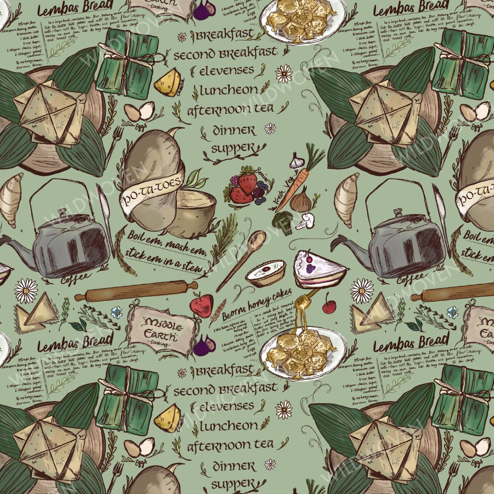 Middle-earth™ Elevenses™ print swatch