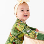 Medieval Gardens Zip Romper