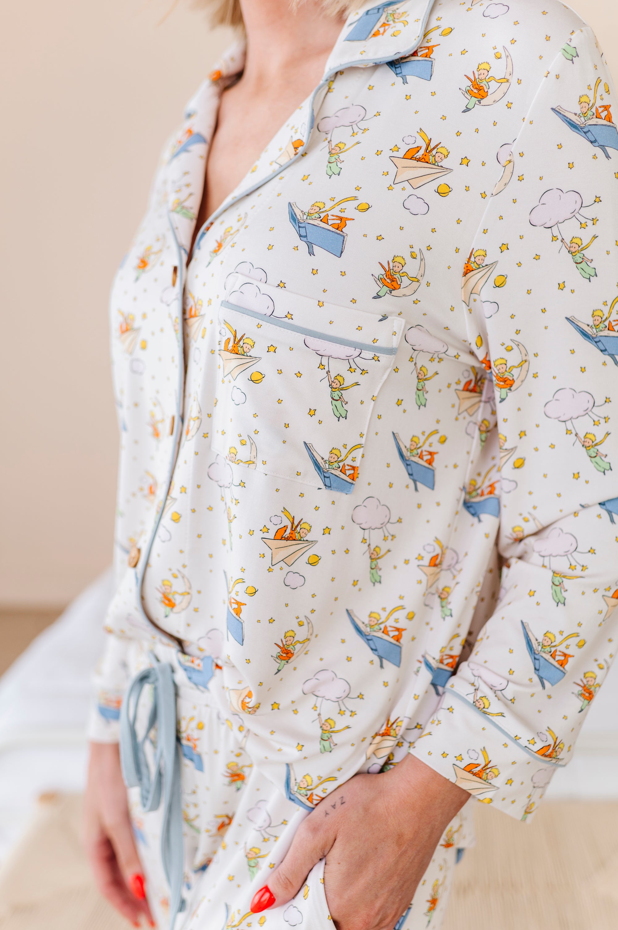 The Little Prince® Fly Away Women's Relaxed Long-Sleeve PJ Set