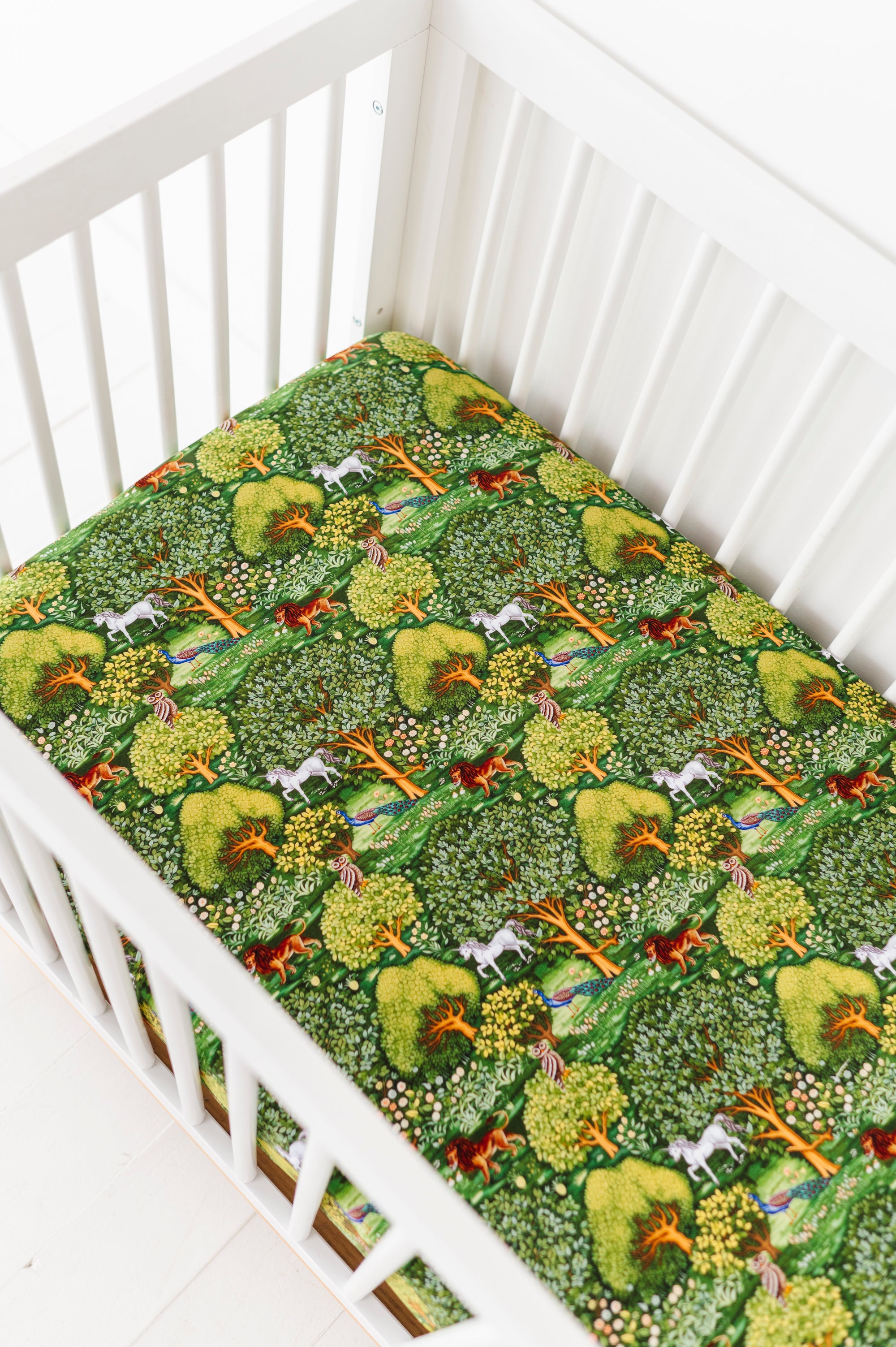 Medieval Gardens Crib Sheet