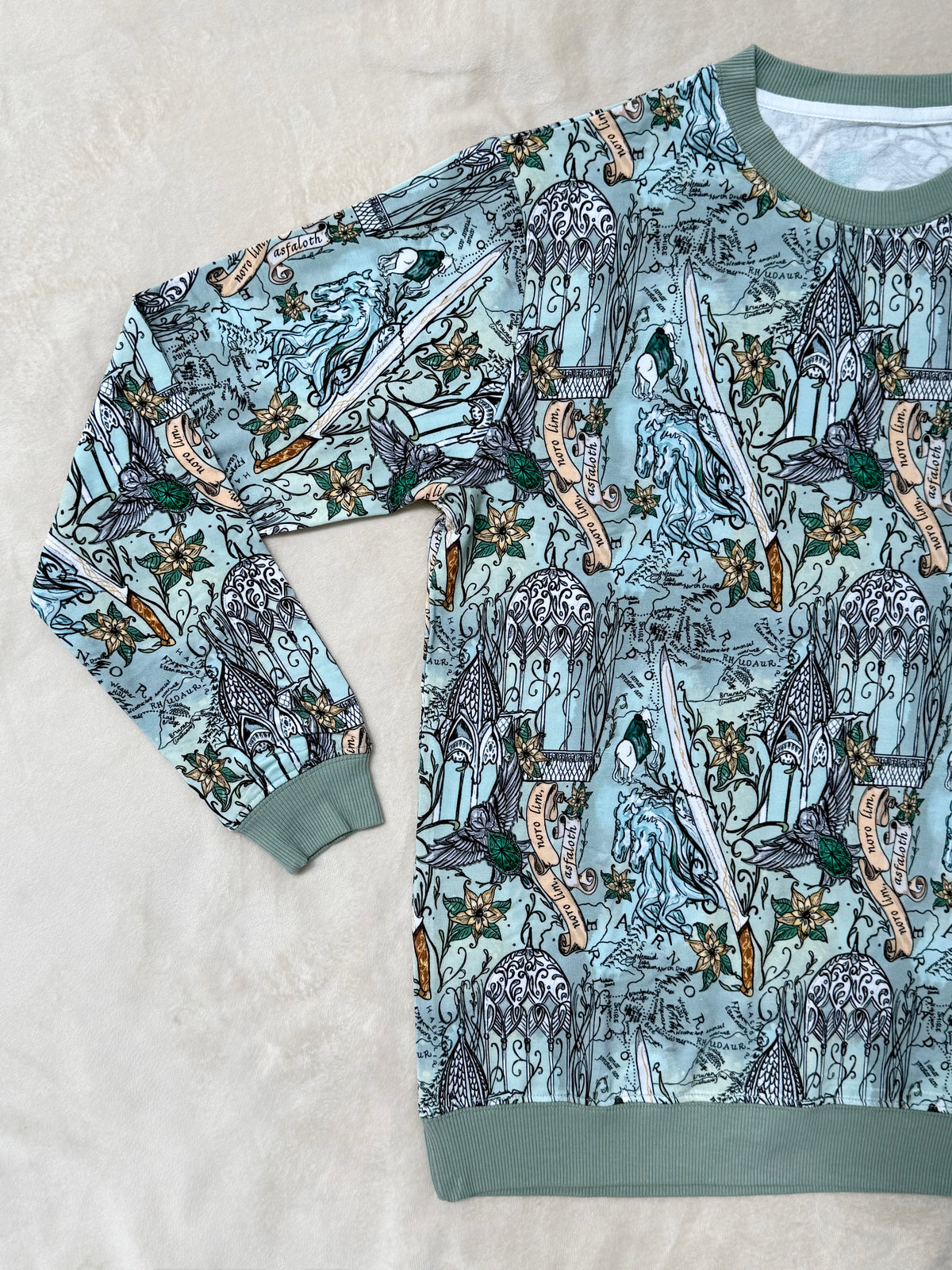 The Lord of the Rings™ Map of Rivendell™ Adult Crewneck
