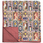 Quilted Oversized Blanket in Fairytale Windows