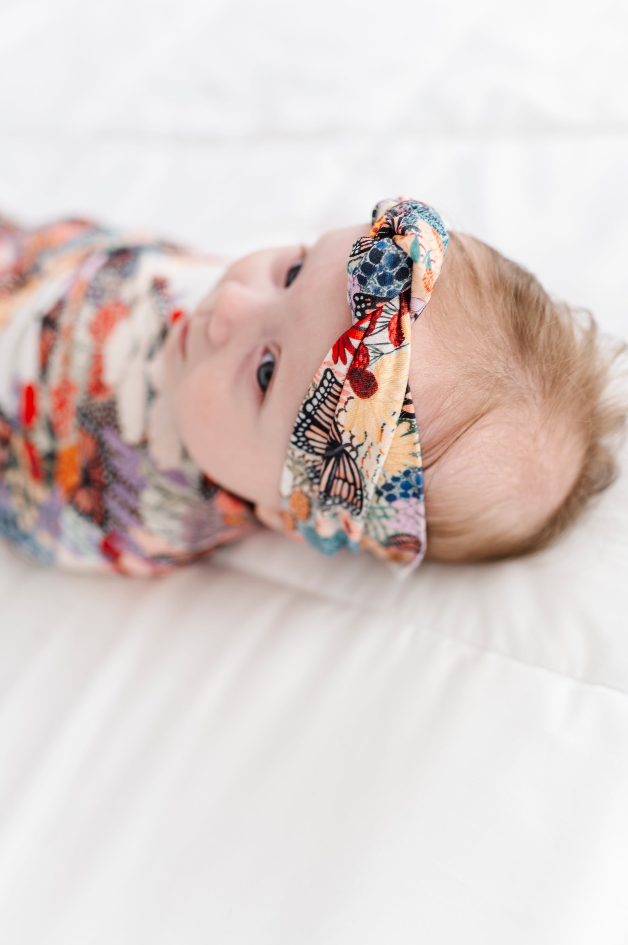 Swaddle Set in Monarch Meadows