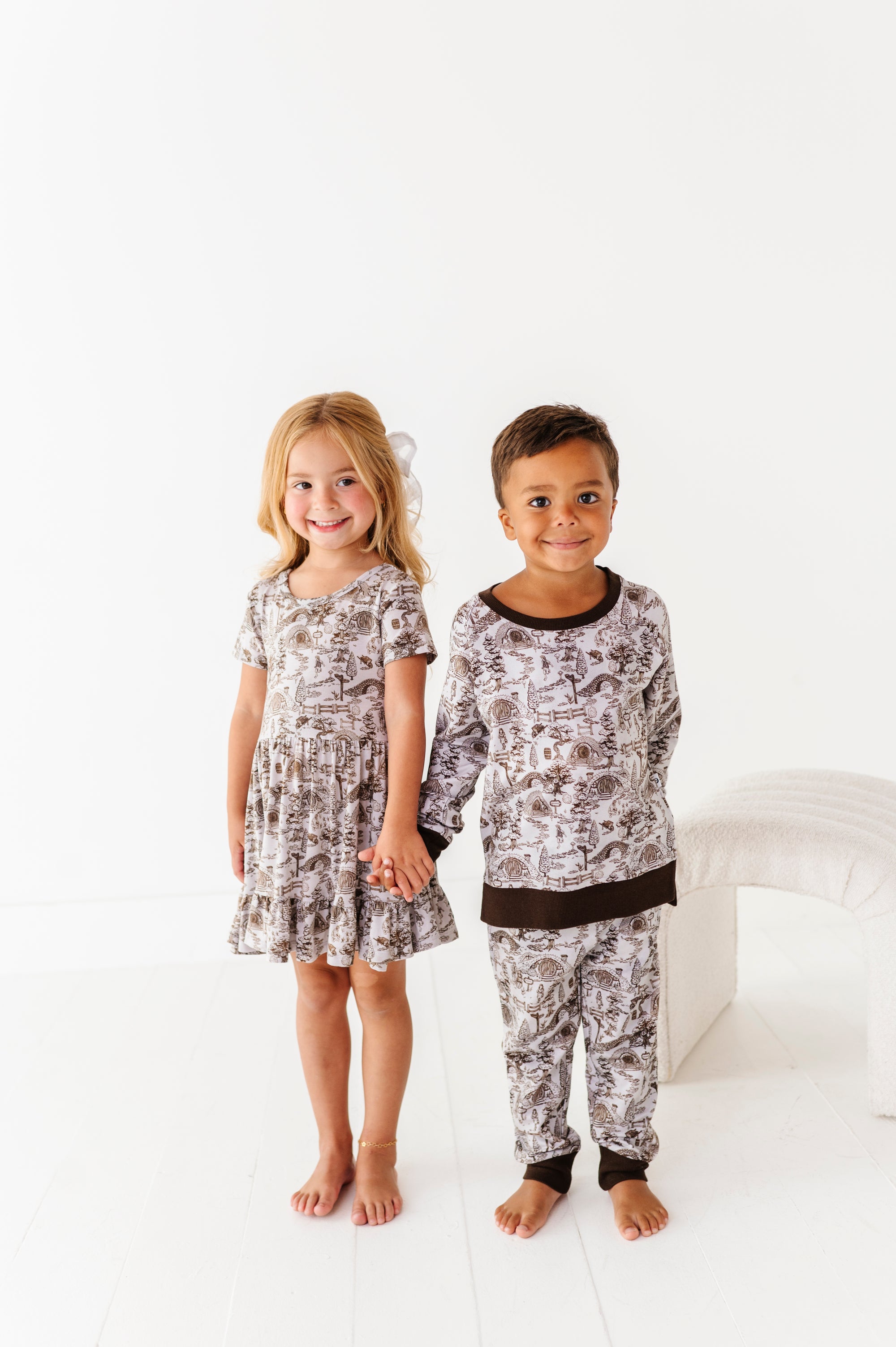 The Lord of the Rings™ Hobbiton™ Toile Girls' Twirl Dress + Shorts
