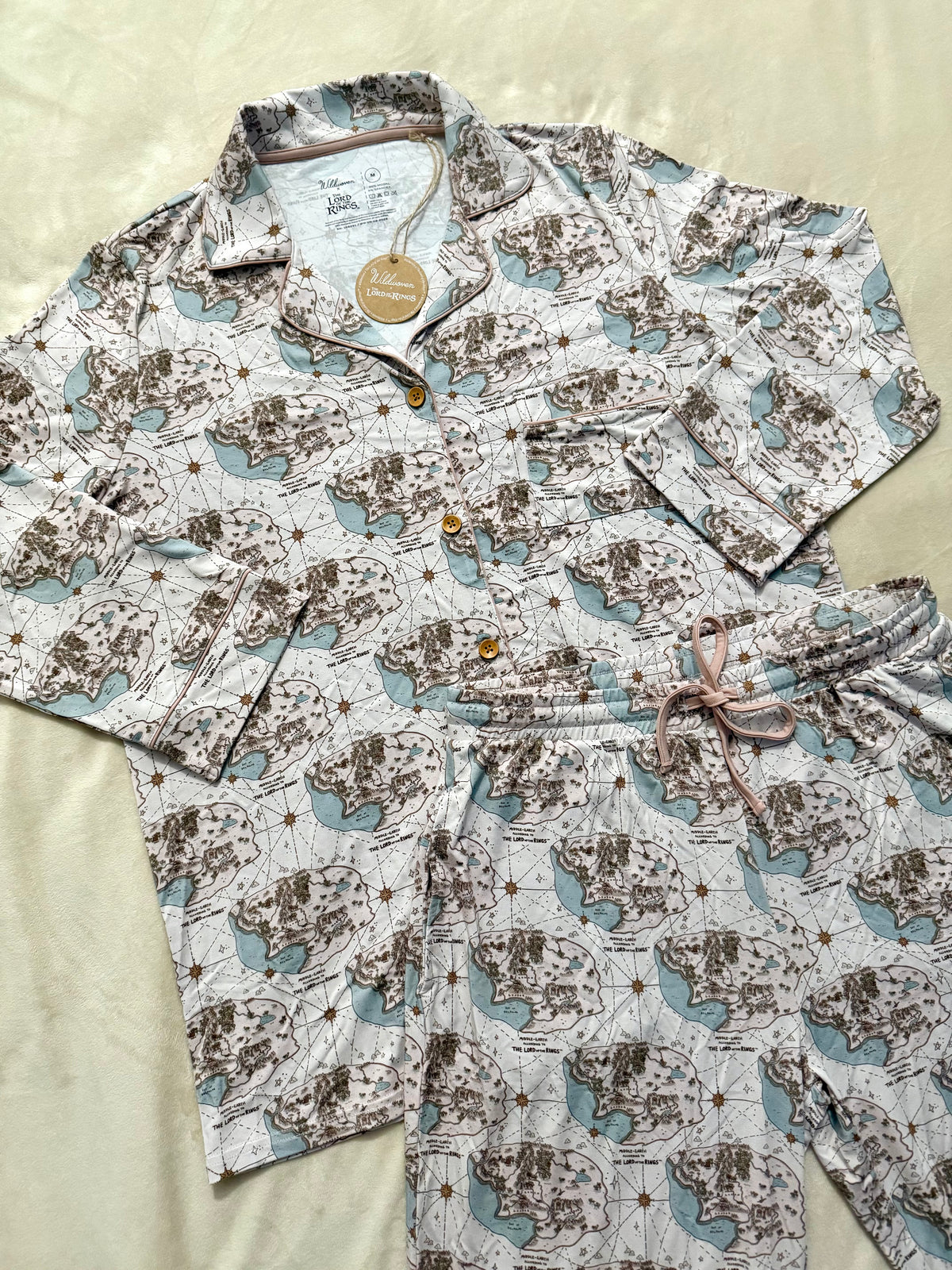 The Lord of the Rings™ Tiny Map Women's Relaxed Long-Sleeve PJ Set