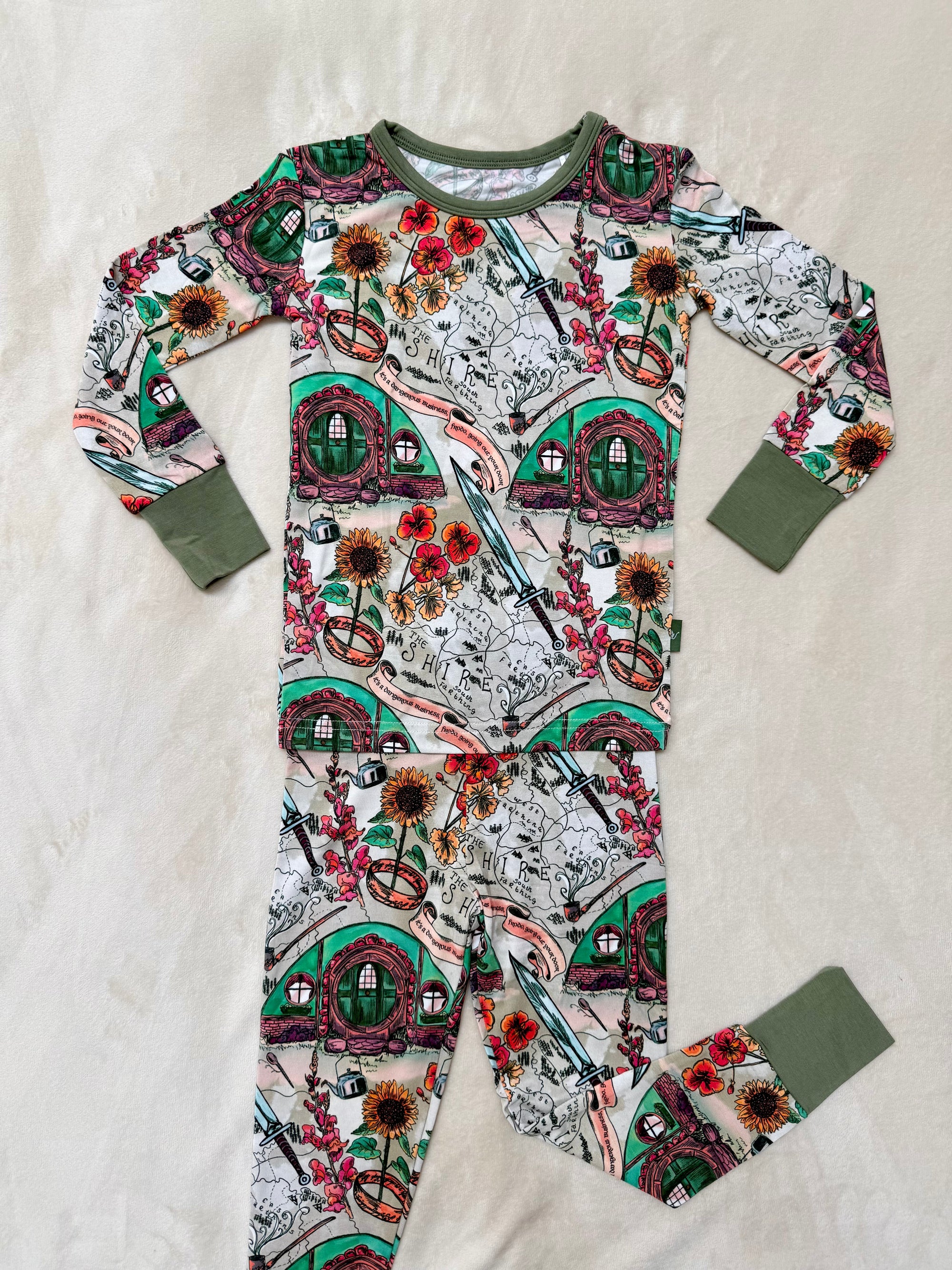 The Lord of the Rings™ Map of the Shire Two-Piece Pajama Set