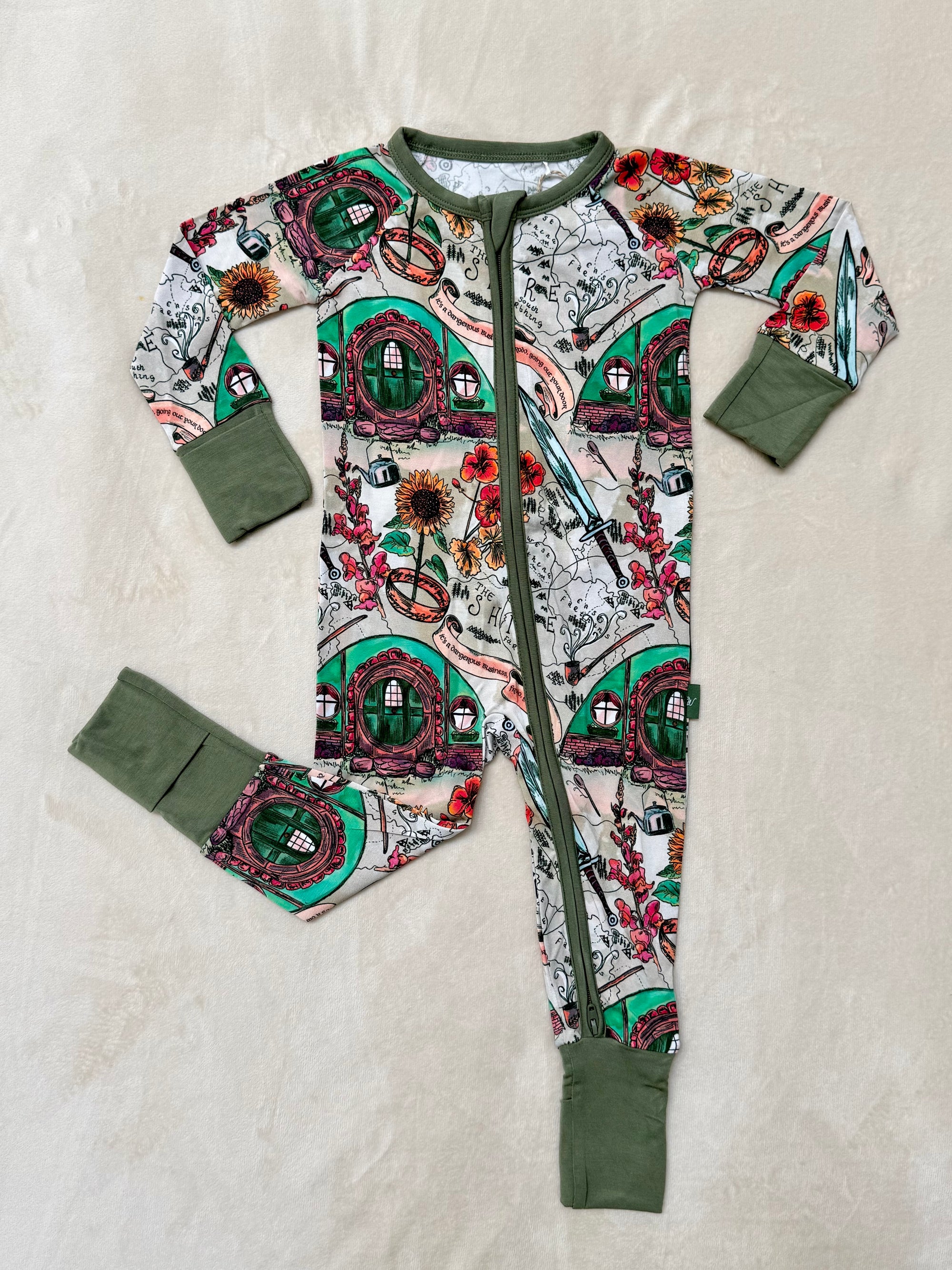 The Lord of the Rings™ Map of the Shire Zip Romper