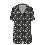 Women’s Relaxed Short-Sleeve PJ Set in Boho Moons
