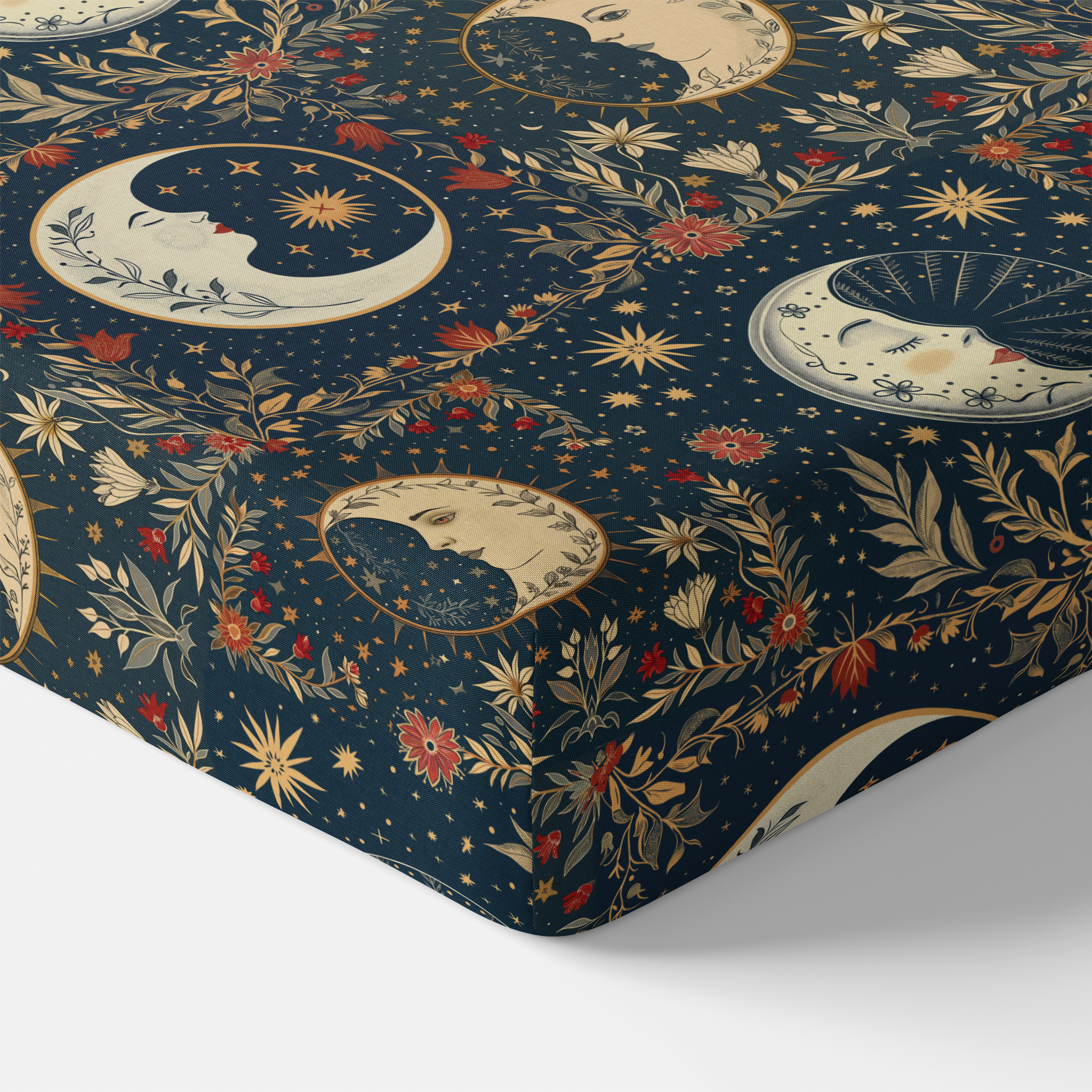 Crib Sheet in Boho Moons