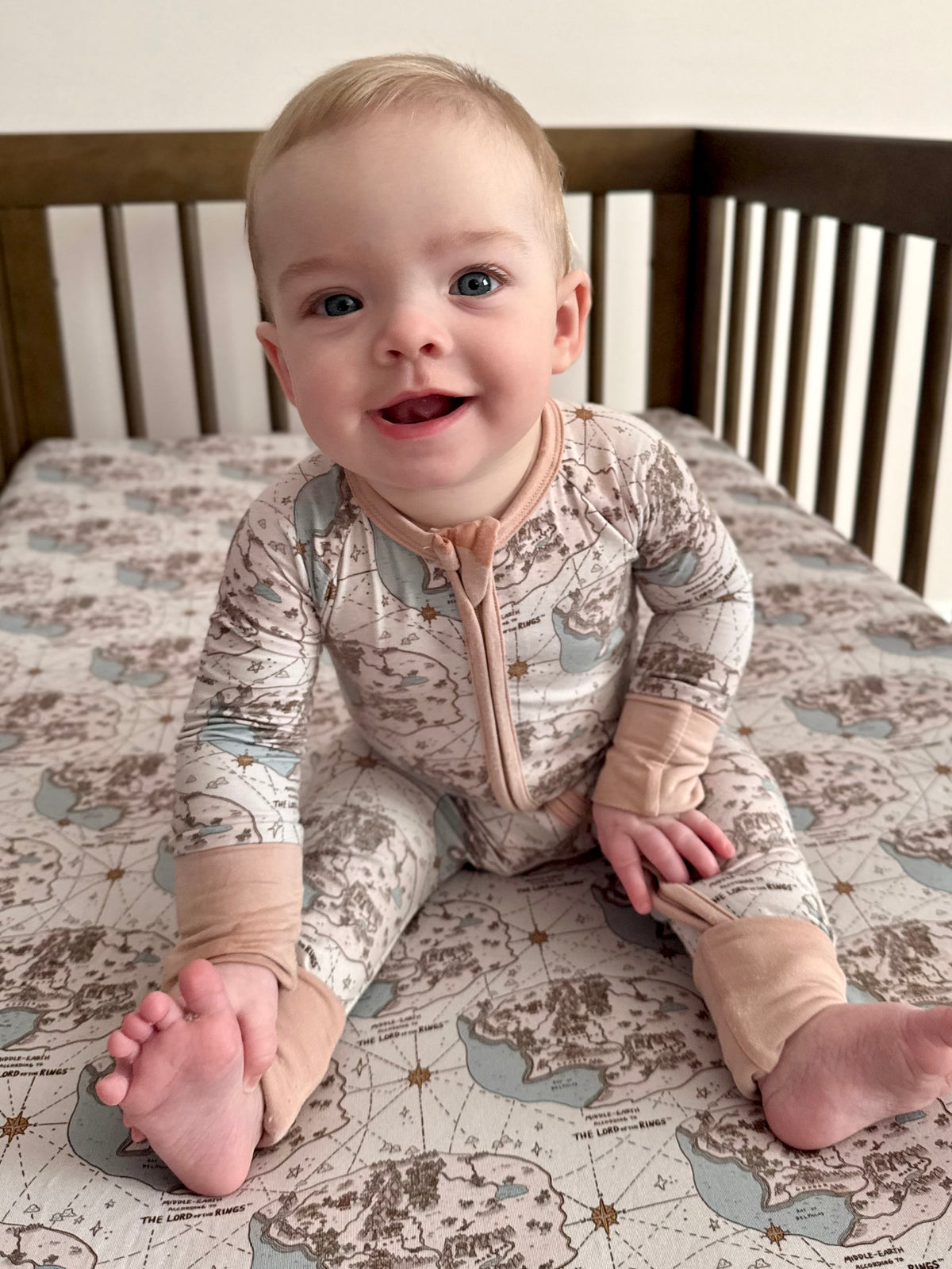 The Lord of the Rings™ Tiny Map Zip Romper