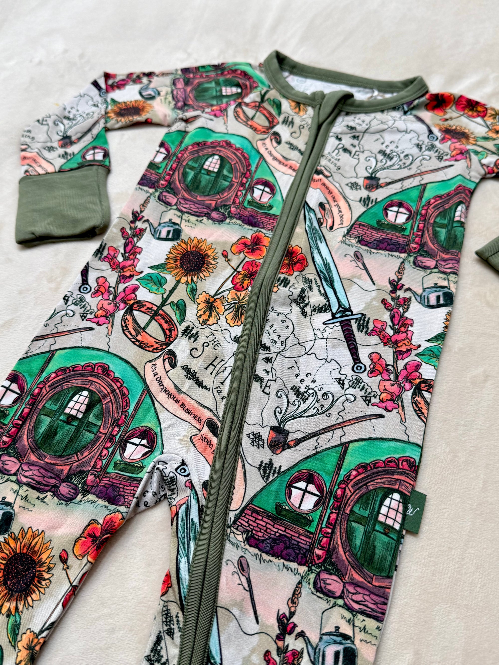 The Lord of the Rings™ Map of the Shire Zip Romper