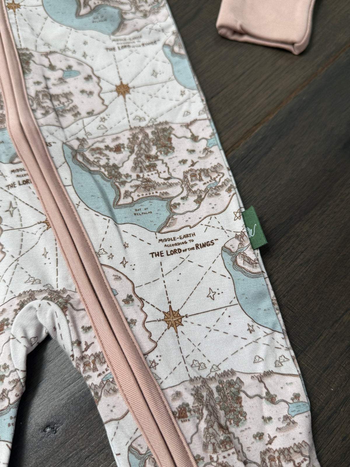 The Lord of the Rings™ Tiny Map Zip Romper
