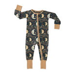 Zip Romper in Boho Moons