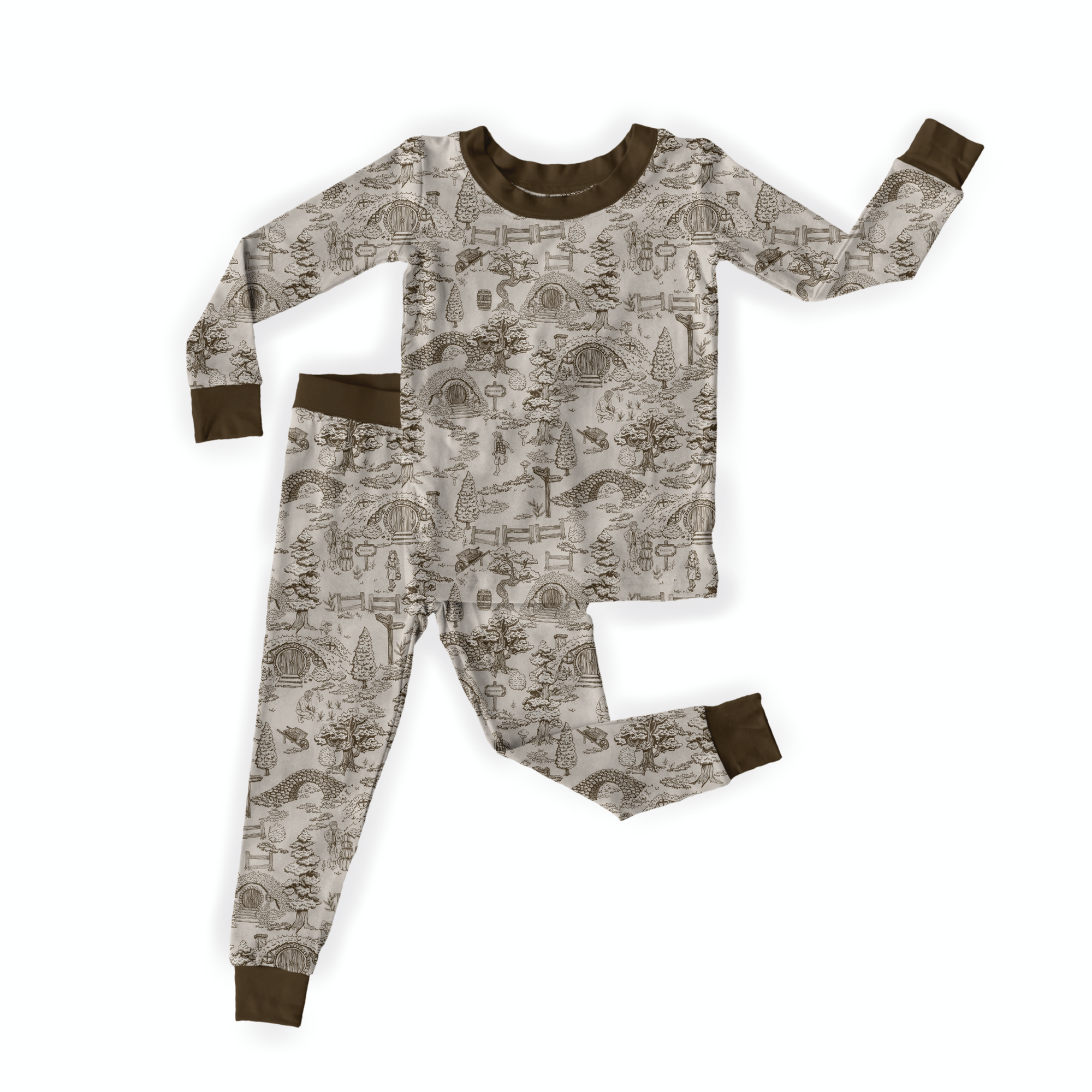 The Lord of the Rings™ Hobbiton™ Toile Two Piece Pajama Set
