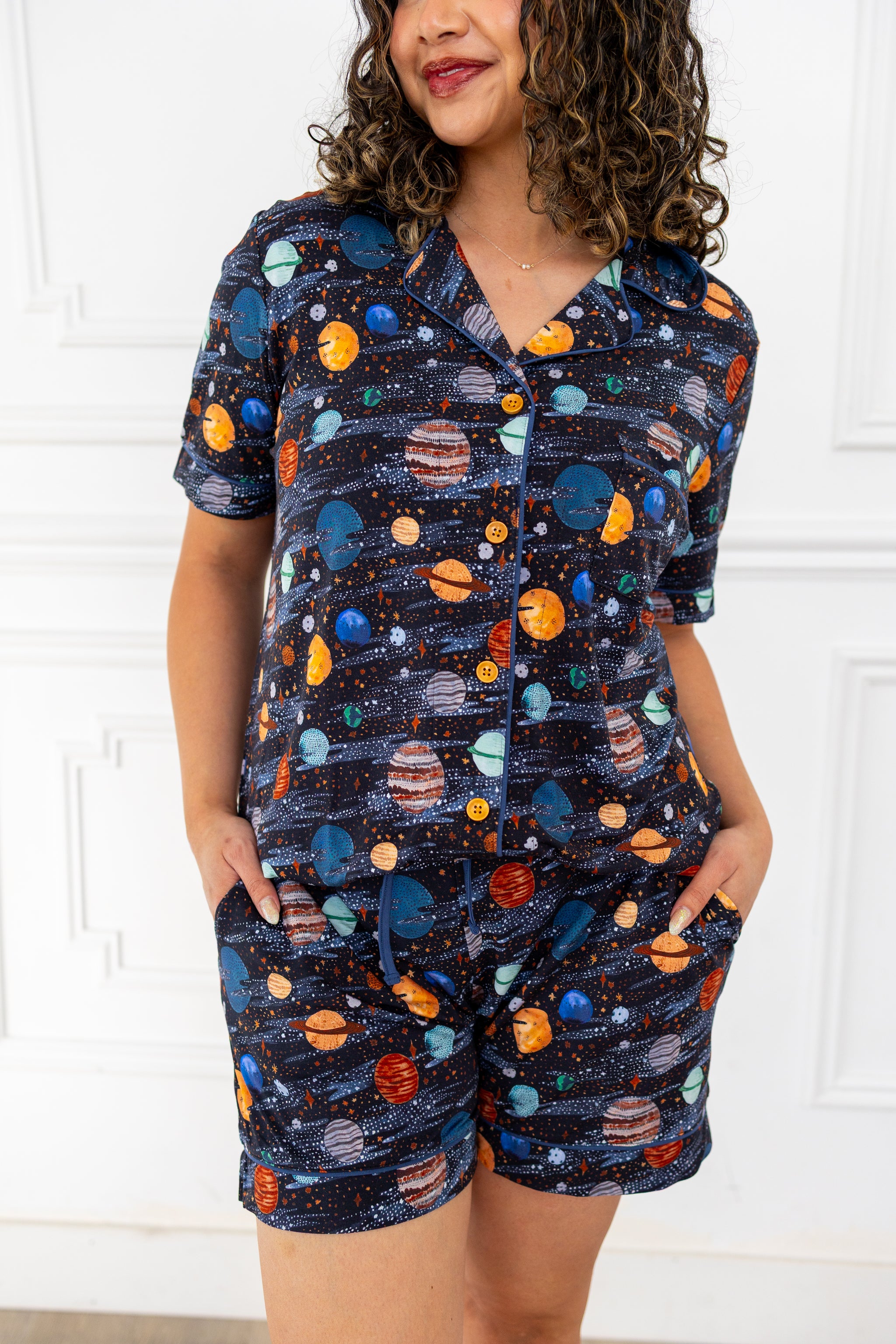 Planetarium Relaxed Short-Sleeve PJ Set
