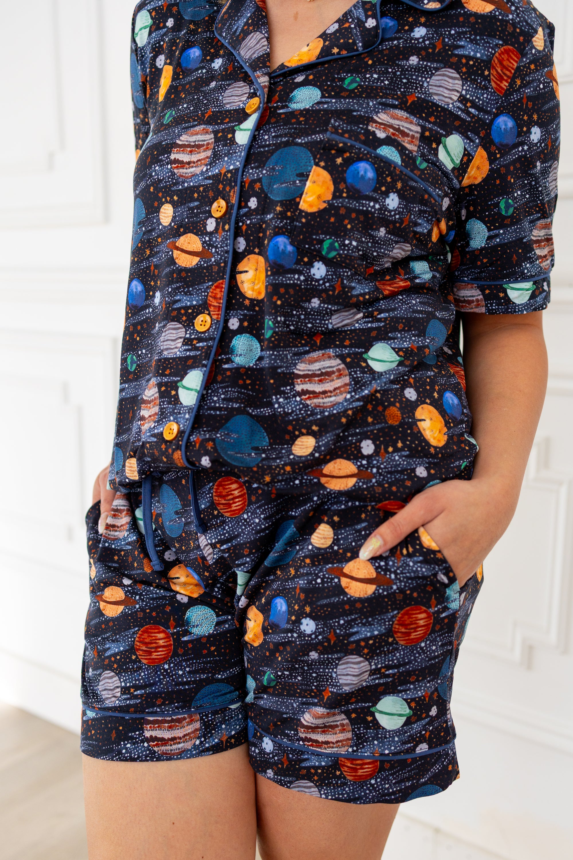 Planetarium Relaxed Short-Sleeve PJ Set