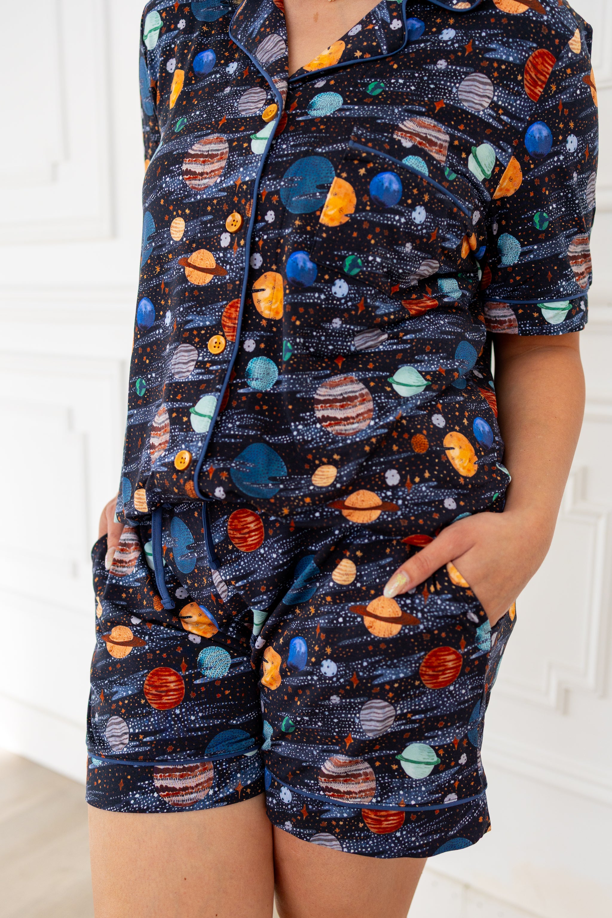 Planetarium Relaxed Short-Sleeve PJ Set