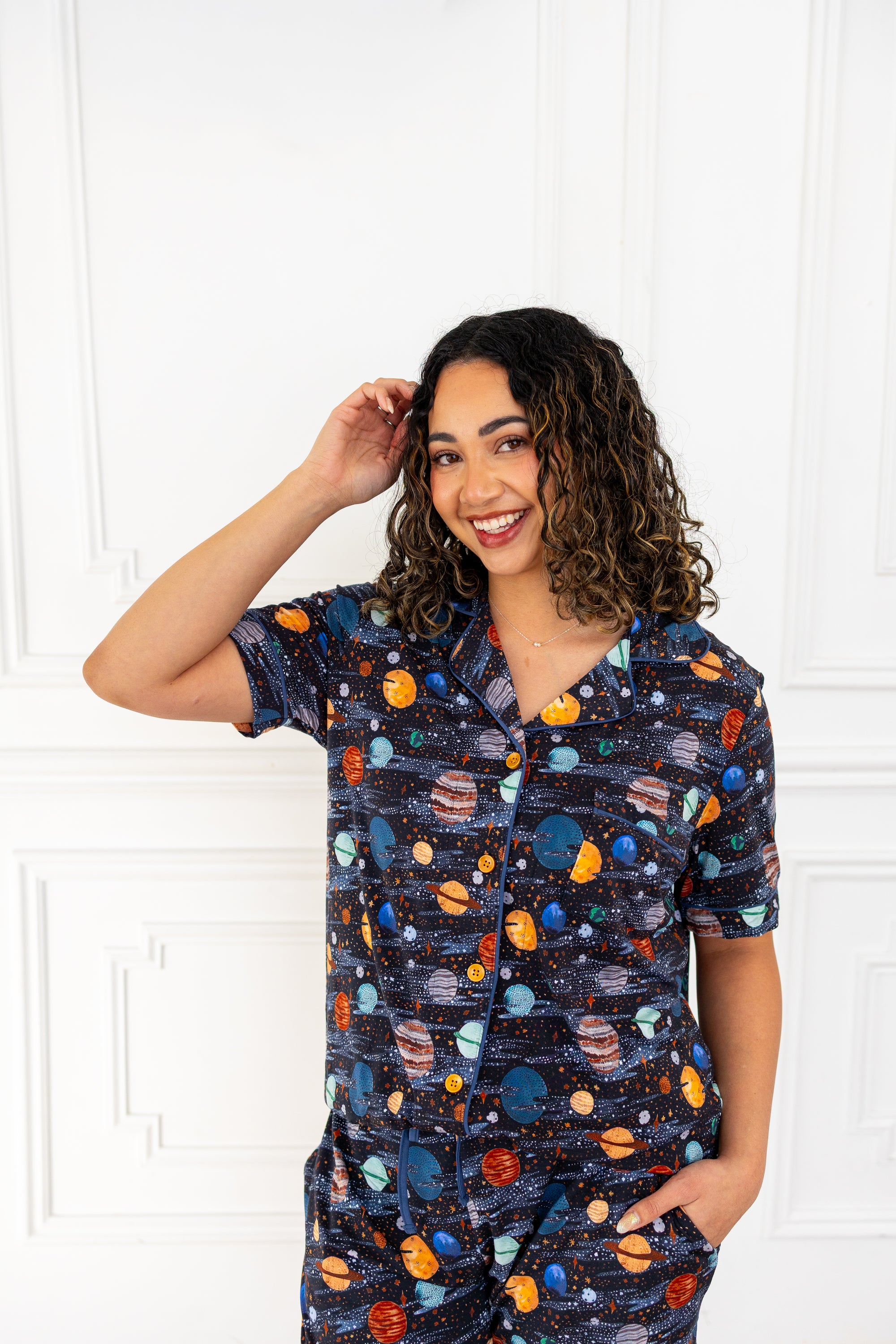 Planetarium Relaxed Short-Sleeve PJ Set