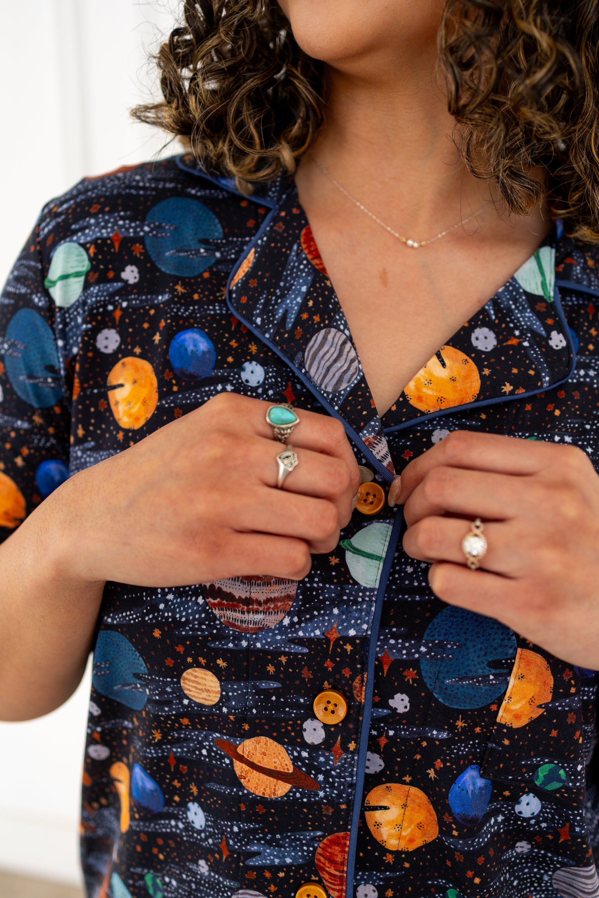 Planetarium Relaxed Short-Sleeve PJ Set