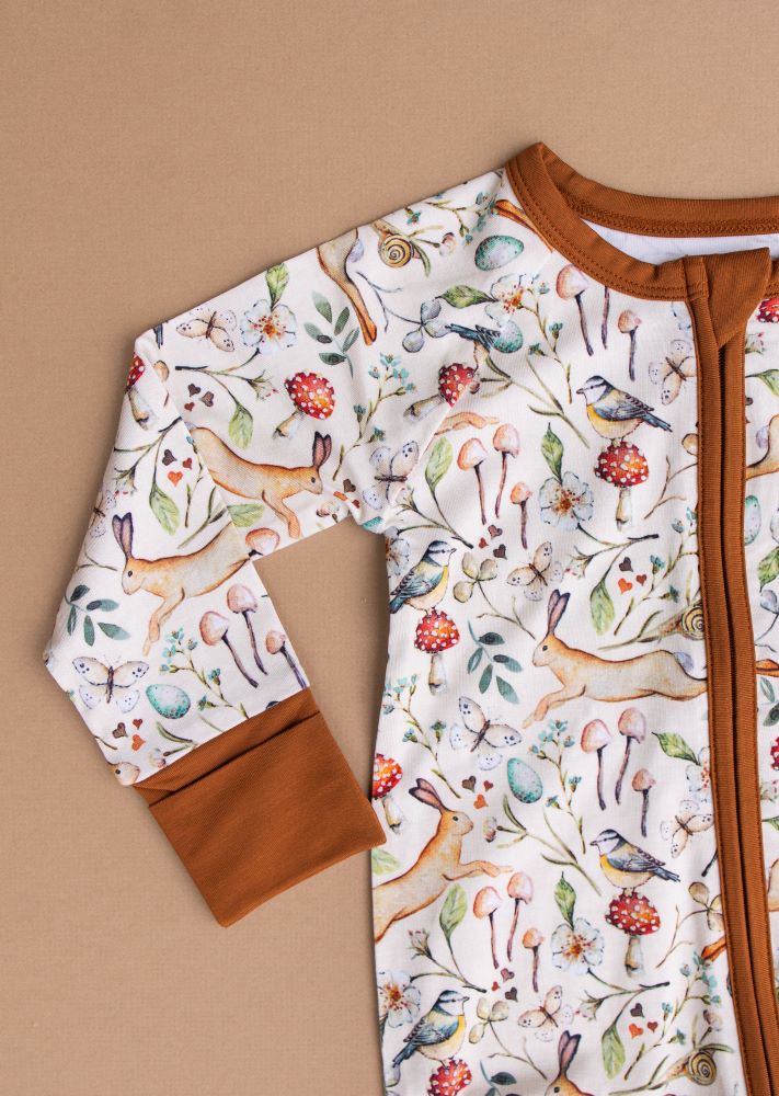 Forest Frolic Zip Romper
