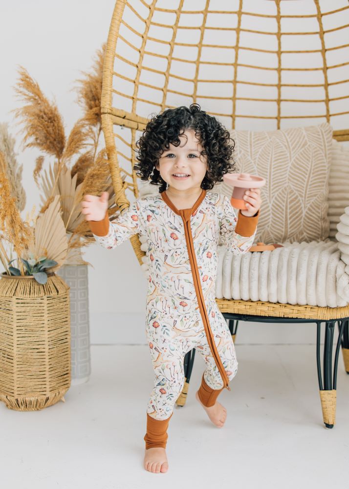 Forest Frolic Zip Romper