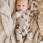 Chocolate Slonut Zip Romper