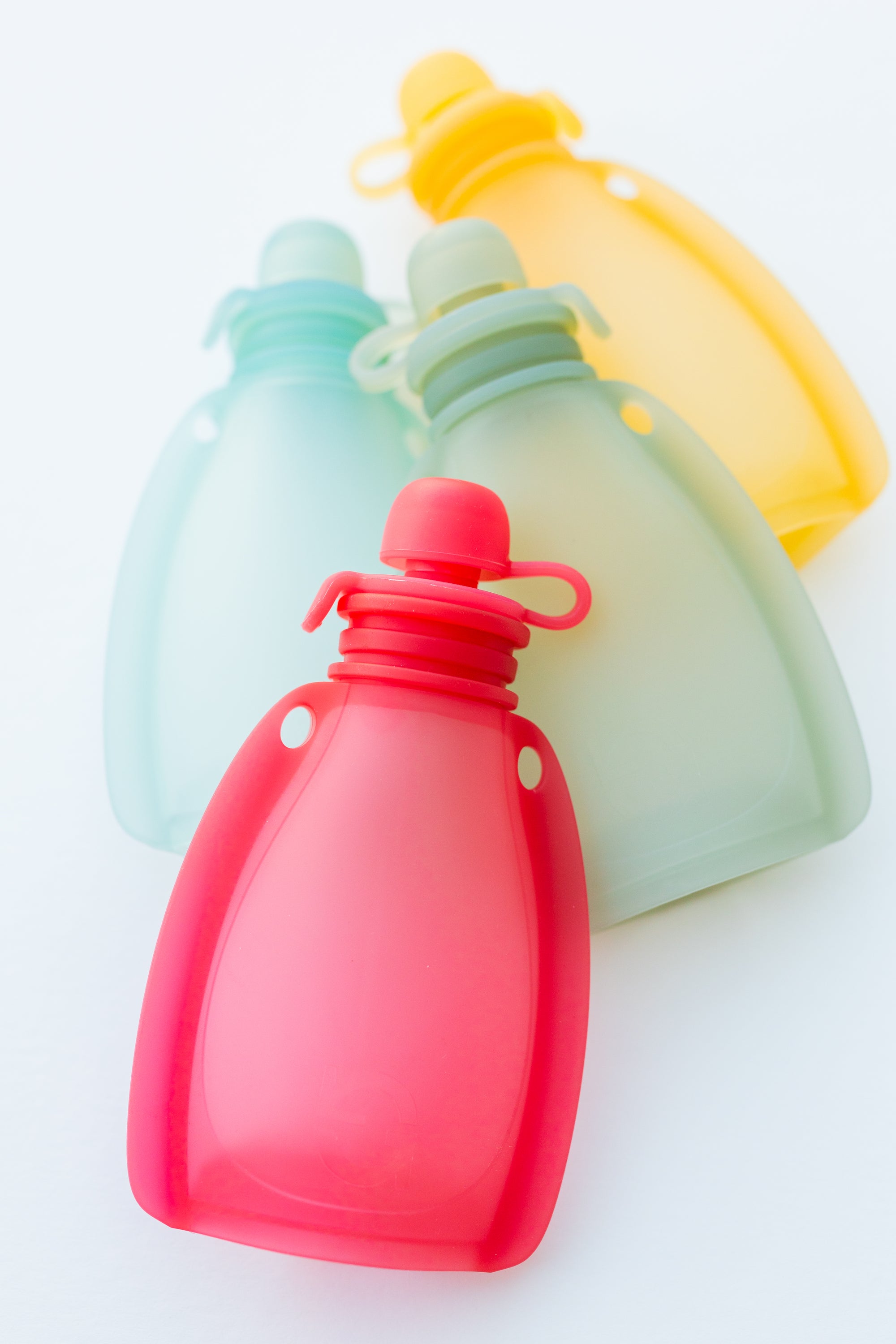 Reusable Silicone Squeeze Pouches (Set of 4)
