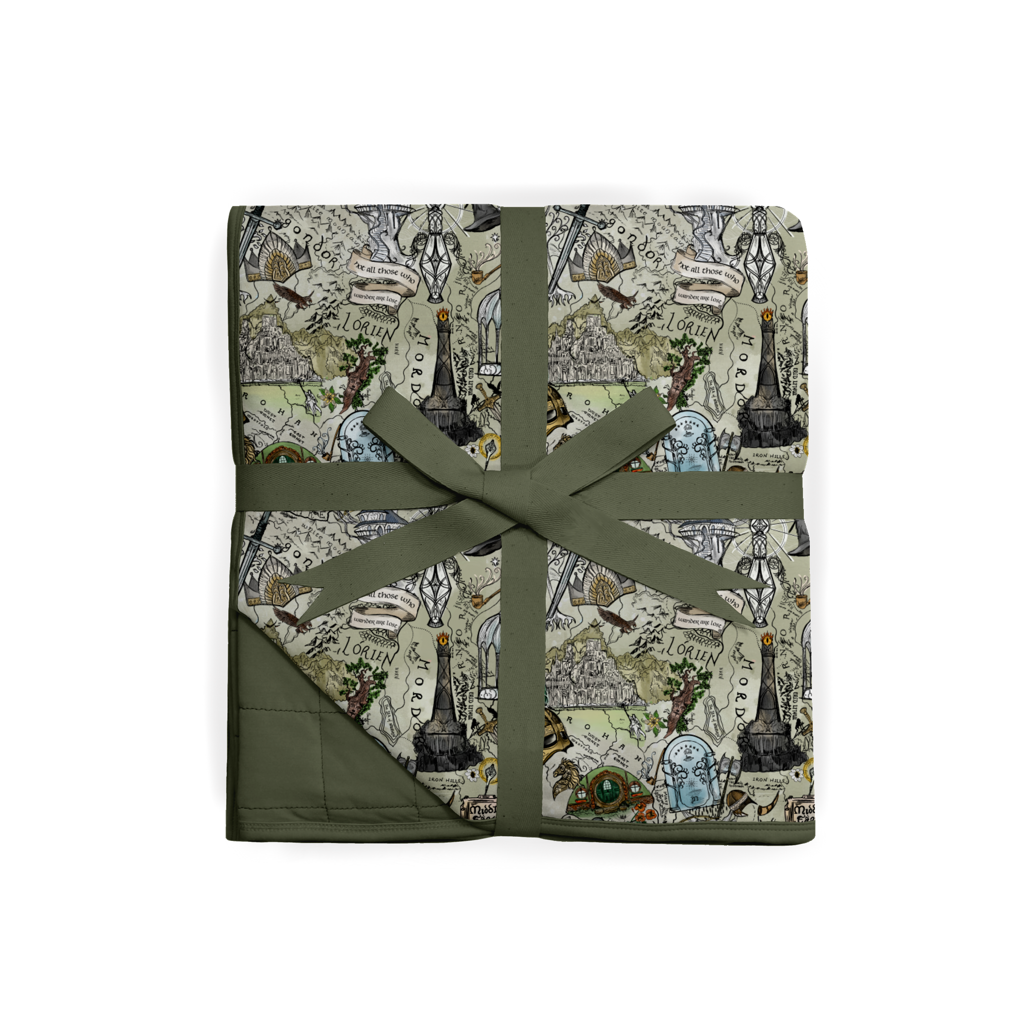 Map of Middle-earth™ Quilted Oversized Blanket