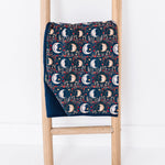 boho moons quilted blanket 1