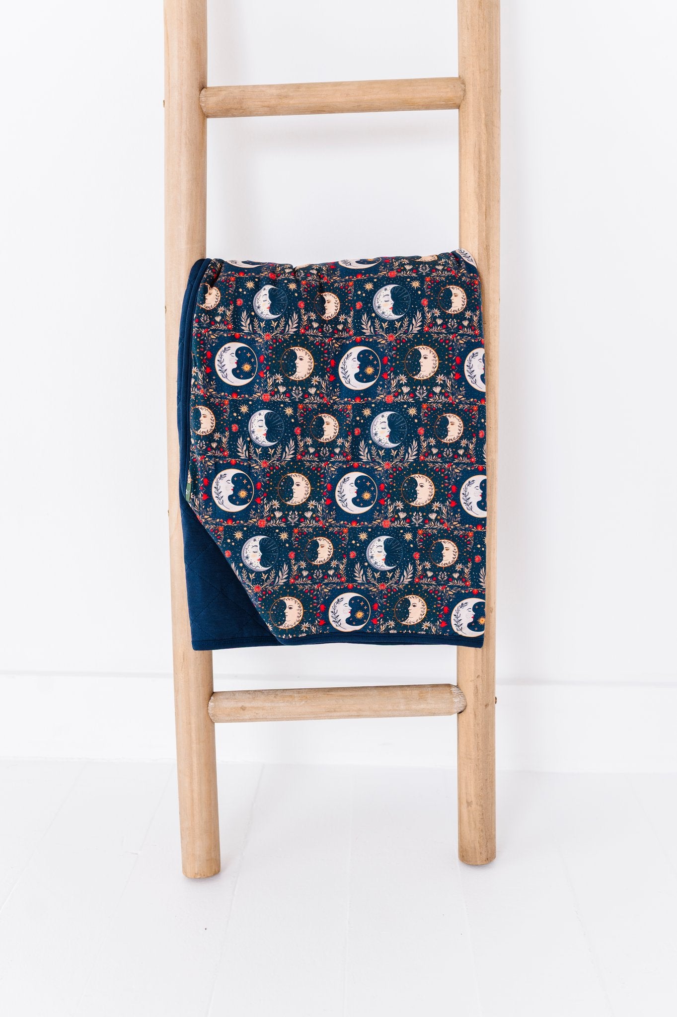 boho moons quilted blanket 1