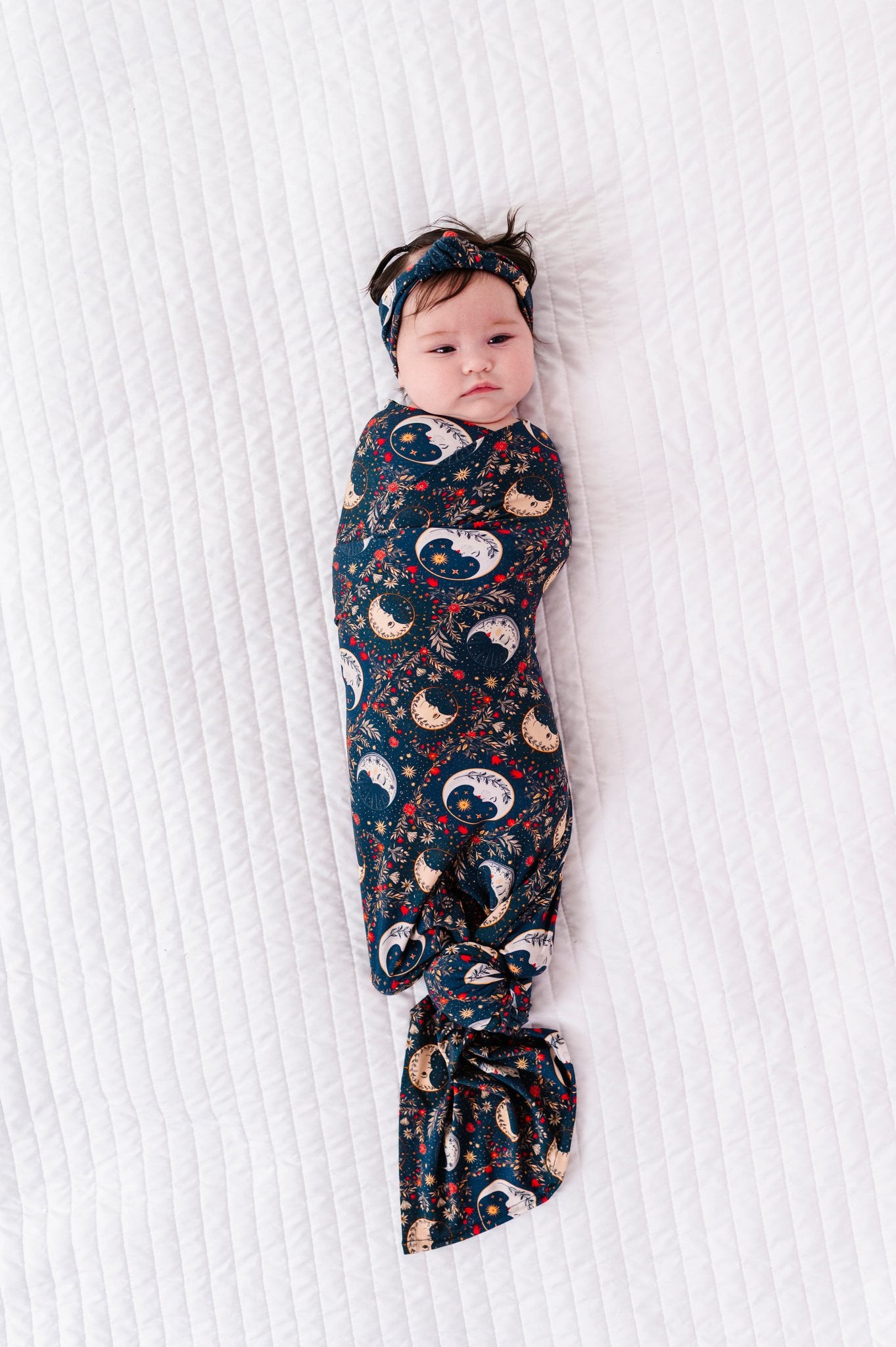 boho moons swaddle set 3