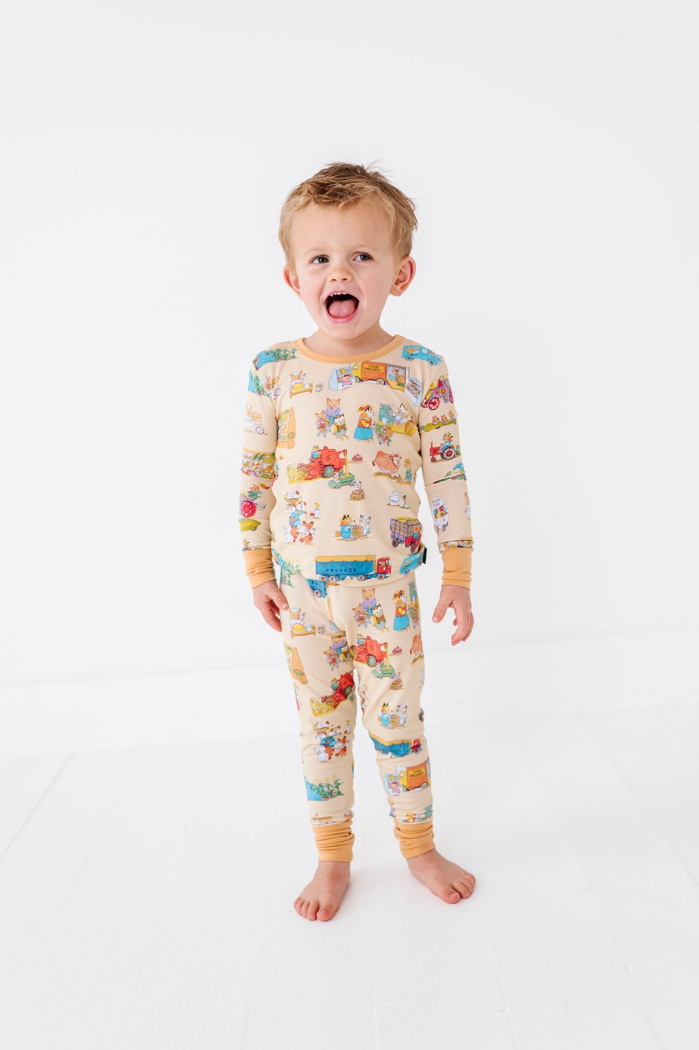 busytown market day kids 2 piece pjs 1