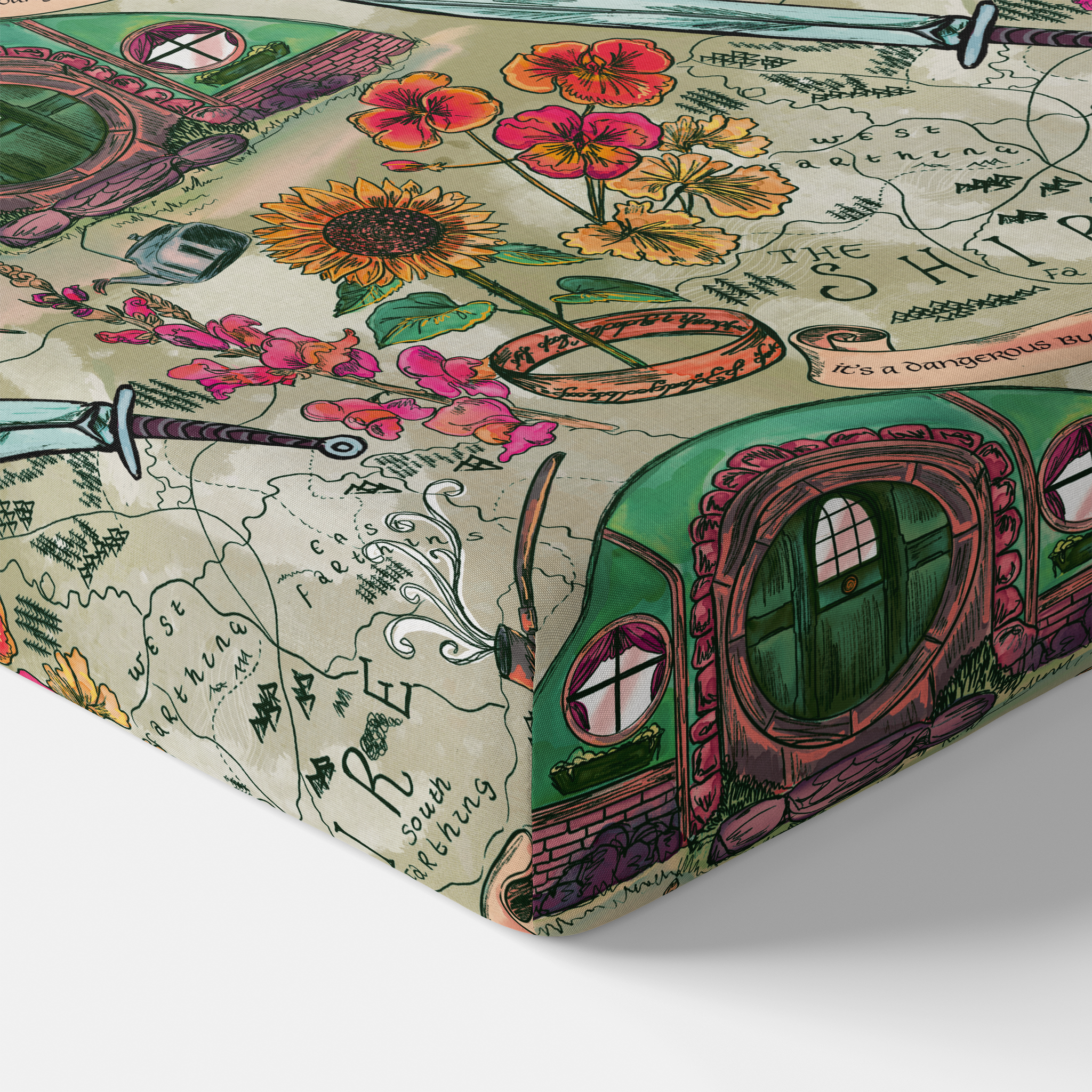 The Lord of the Rings™ Map of the Shire Crib Sheet