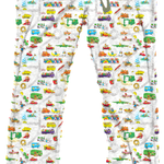Richard Scarry™ Busytown Map Adult Sleepy Pants product mock