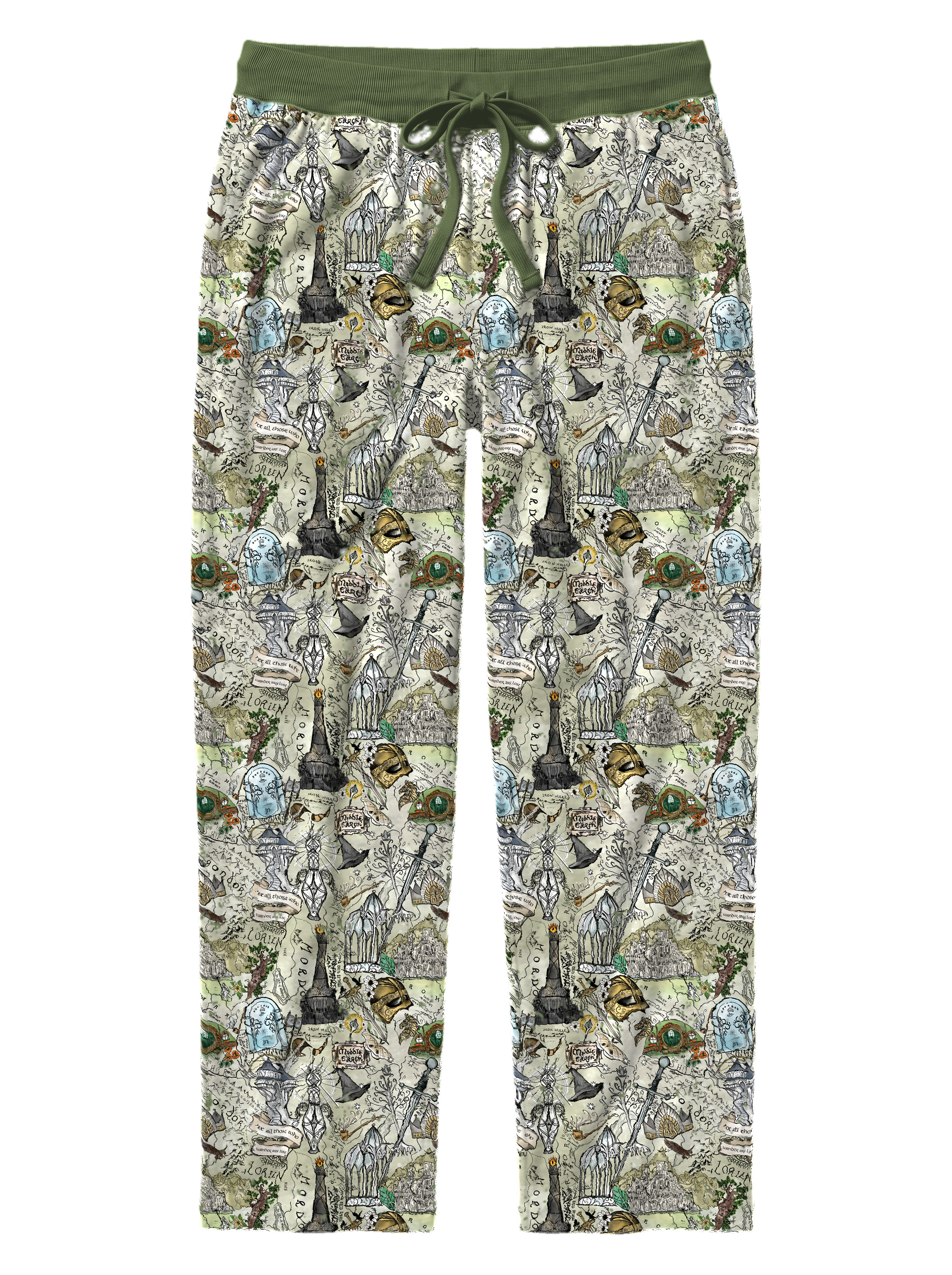 Map of Middle-earth™ Men's Relaxed Leg Pants product mock