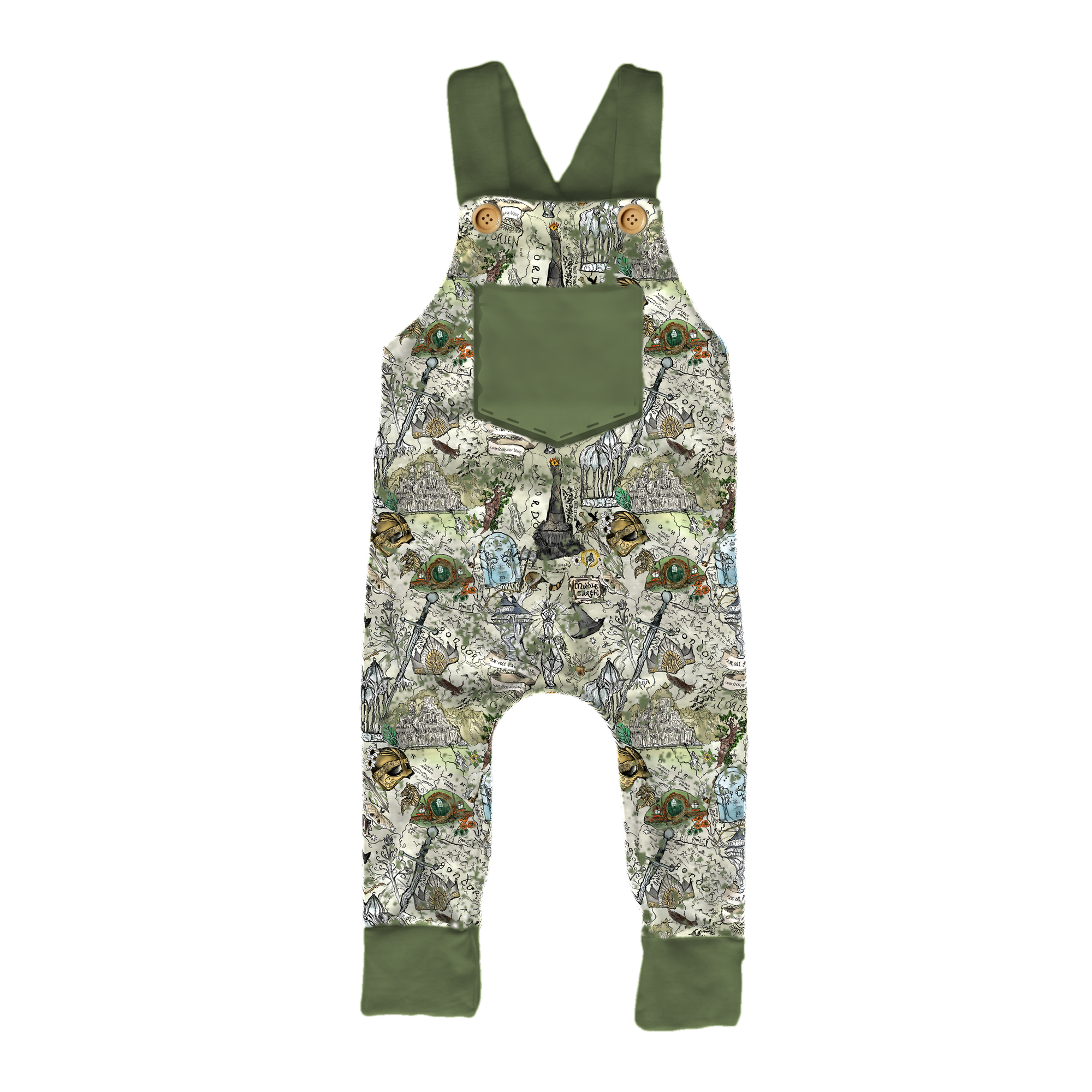 Map of Middle-earth™ Adventure Overalls product mock