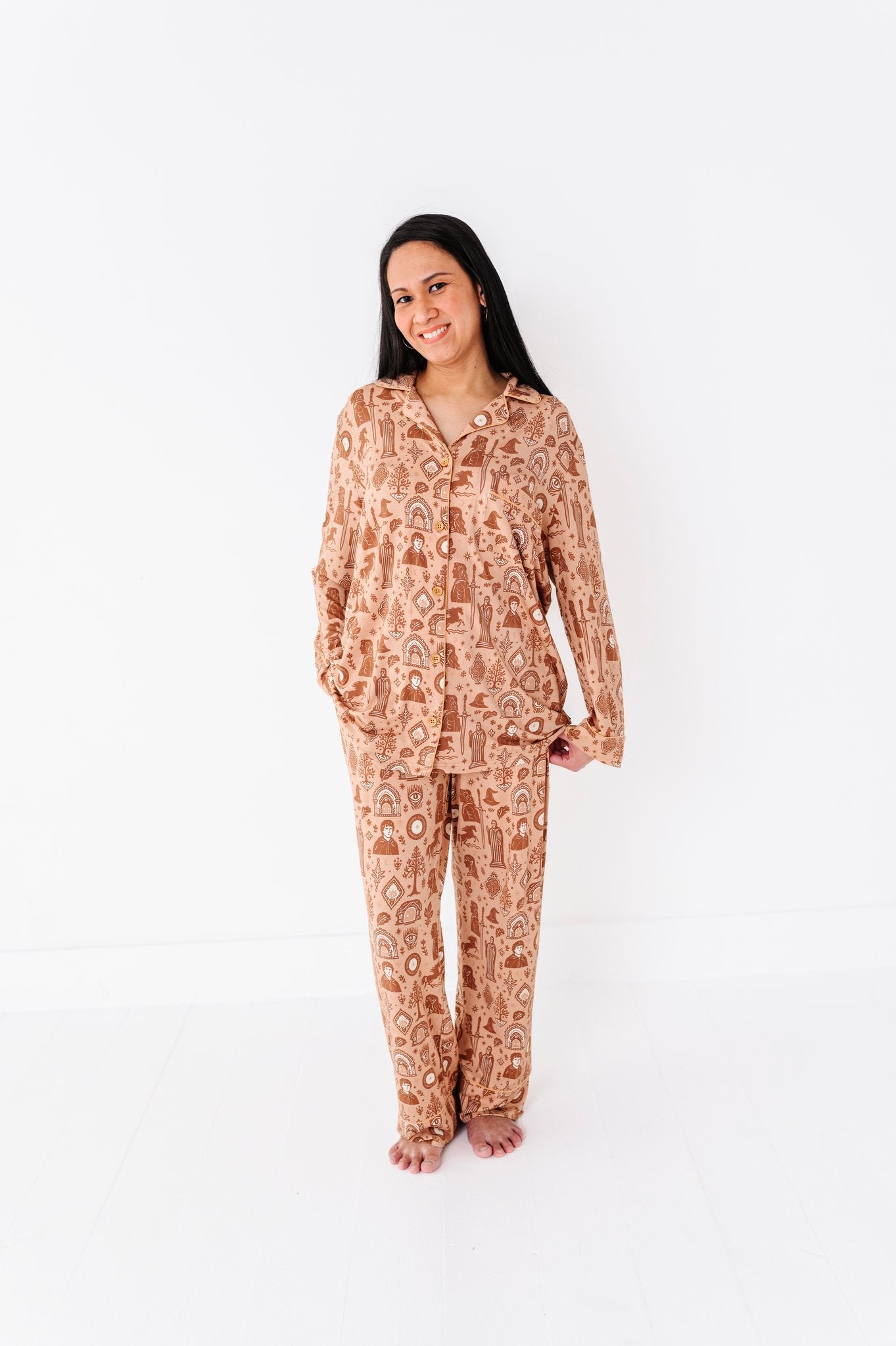 gilded fellowship womens long sleeve pj set 1