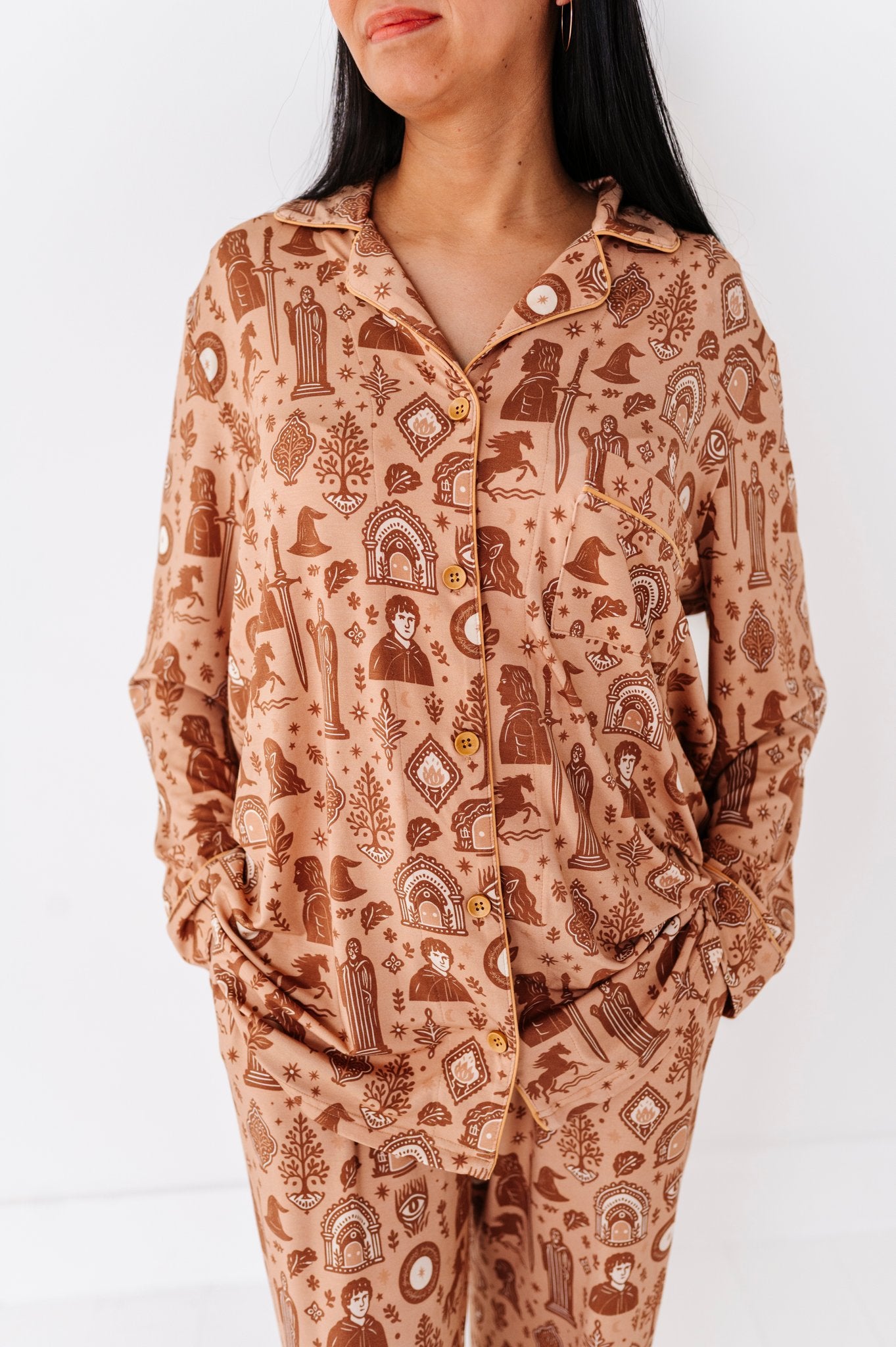 gilded fellowship womens long sleeve pj set 2