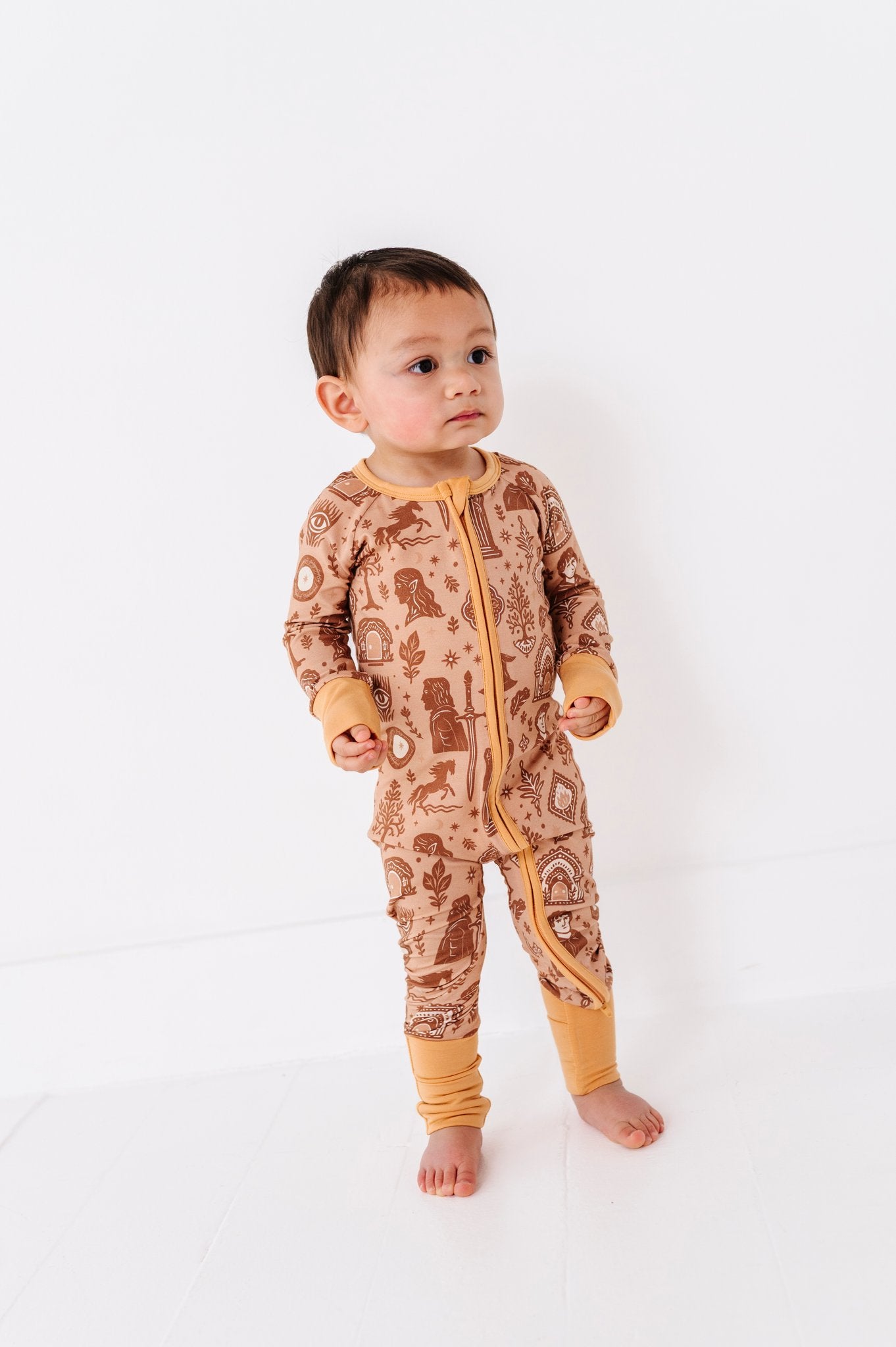 gilded fellowship zip romper 1