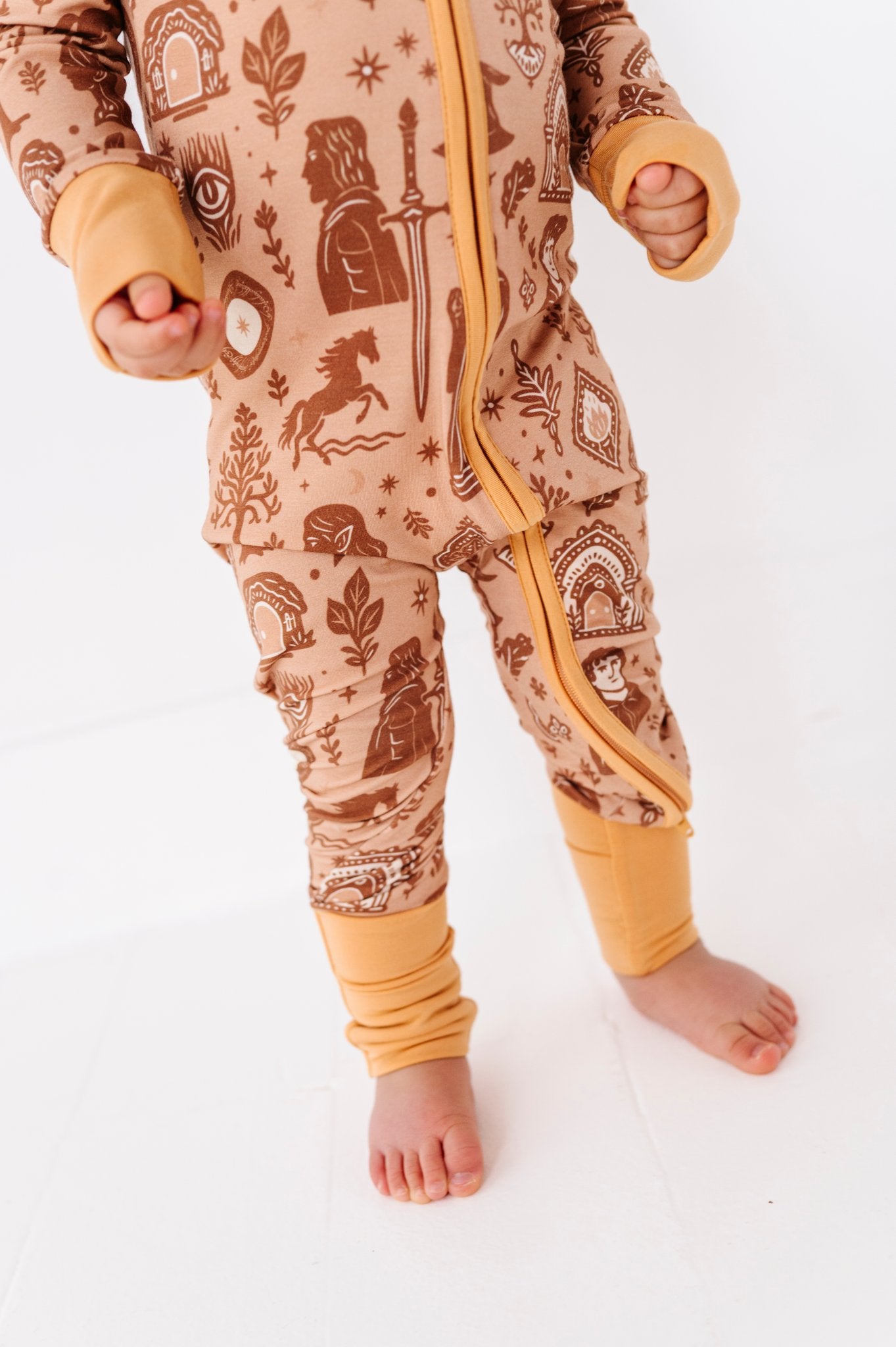 gilded fellowship zip romper 2