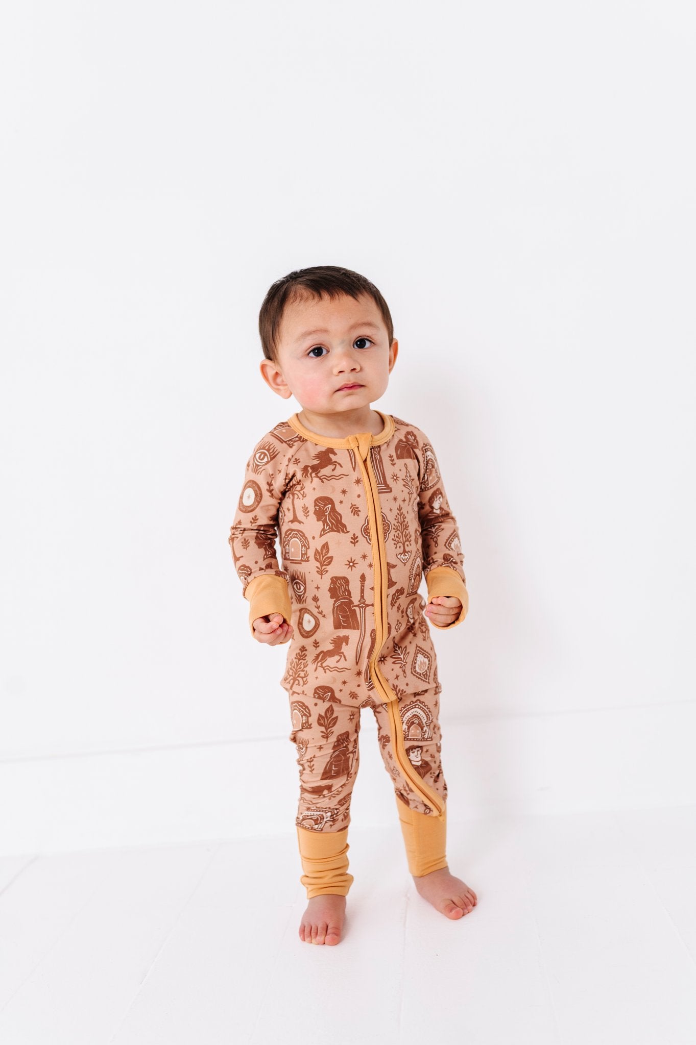 gilded fellowship zip romper 3