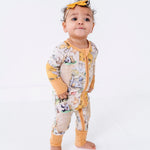 Zip Romper in Hundred Acre Storybook
