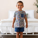 Knights Stained Glass Kids Short Set — lifestyle