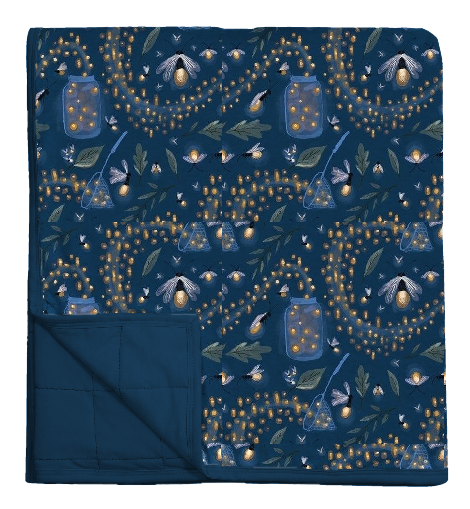 Lightning Catcher Quilted Oversized Blanket mockup