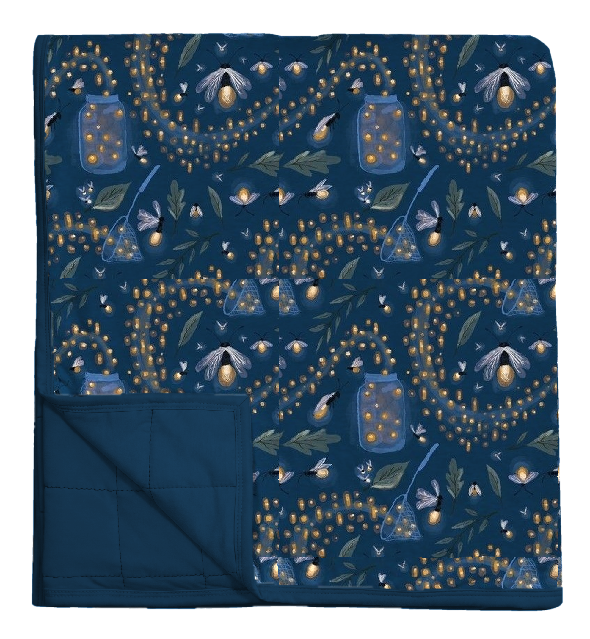 Lightning Catcher Quilted Oversized Blanket mockup